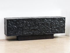 Ian Spencer, Pure Black Wavy Console, 2022