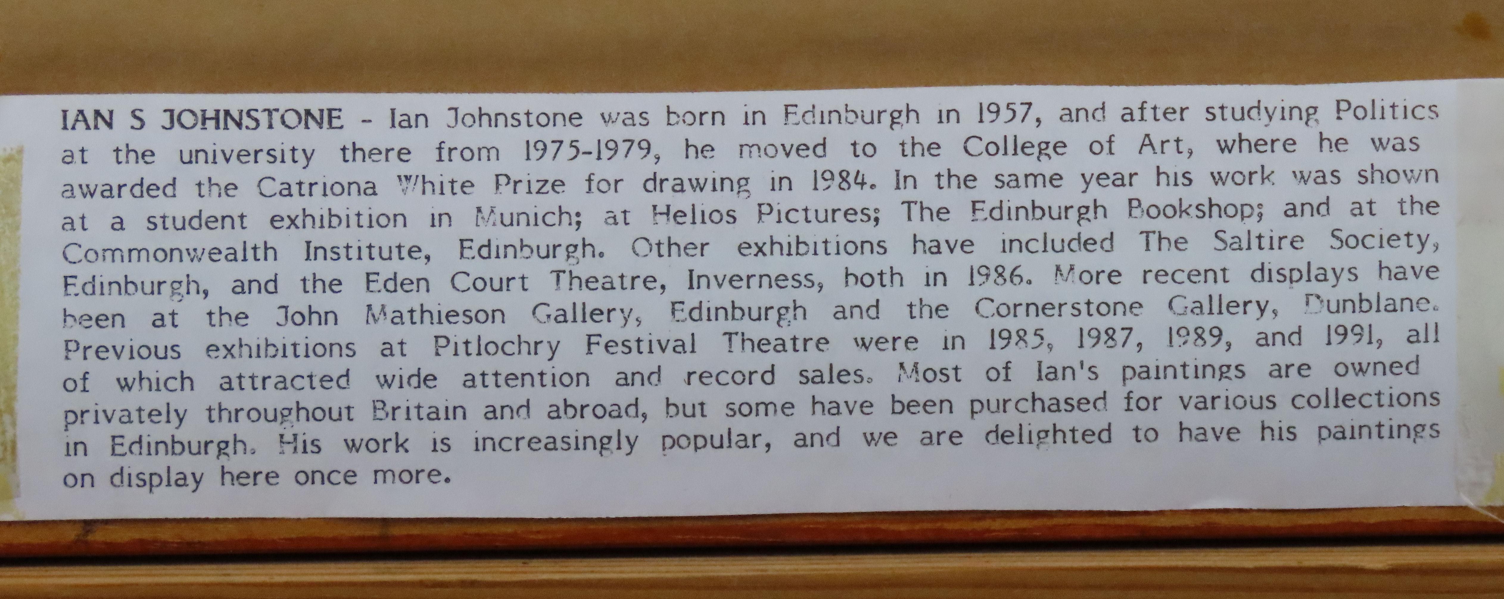 Original Oil on Board. IAN STEWART JOHNSTONE, 