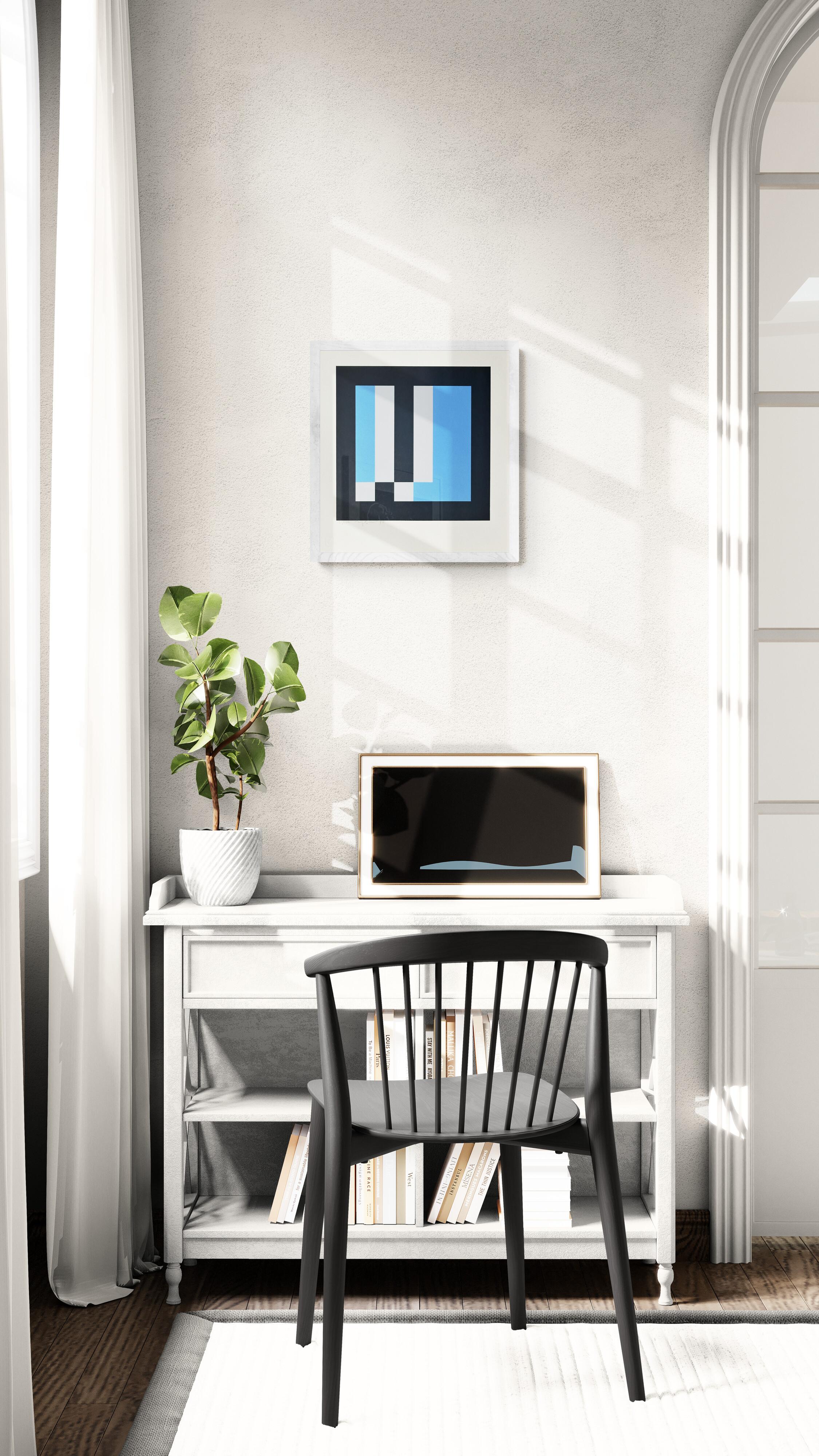 Diversions 1970 Signed Limited Edition Screen Print - Gray Abstract Print by Ian Tyson