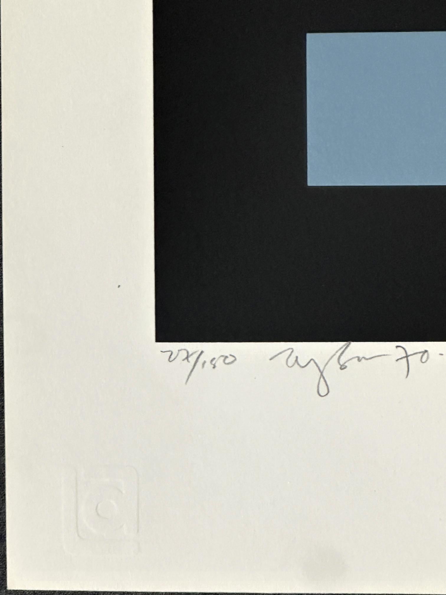 Ablenkungen 1970 Signierter Siebdruck in limitierter Auflage (Geometrische Abstraktion), Print, von Ian Tyson