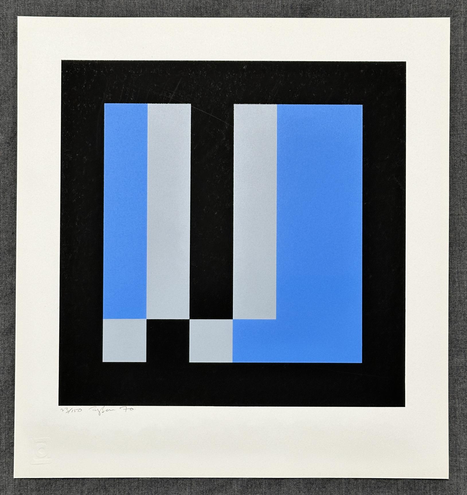 Ian Tyson
Diversions XI - 1970
Screen Print
16'' x 15'' inches
Edition: signed in pencil and marked 23/150

Ian Tyson, British painter, printmaker and book artist, was born in Wallasey, Cheshire, England, in 1933, and studied at the Birkenhead