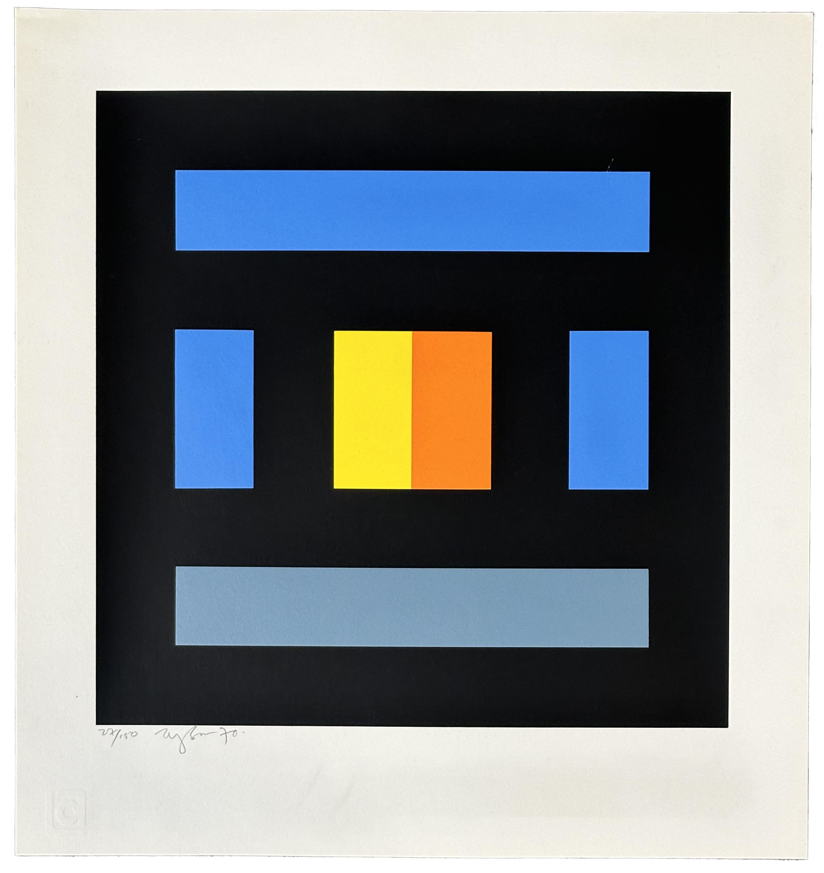 Ian Tyson Abstract Print - Diversions 1970 Signed Limited Edition Screen Print