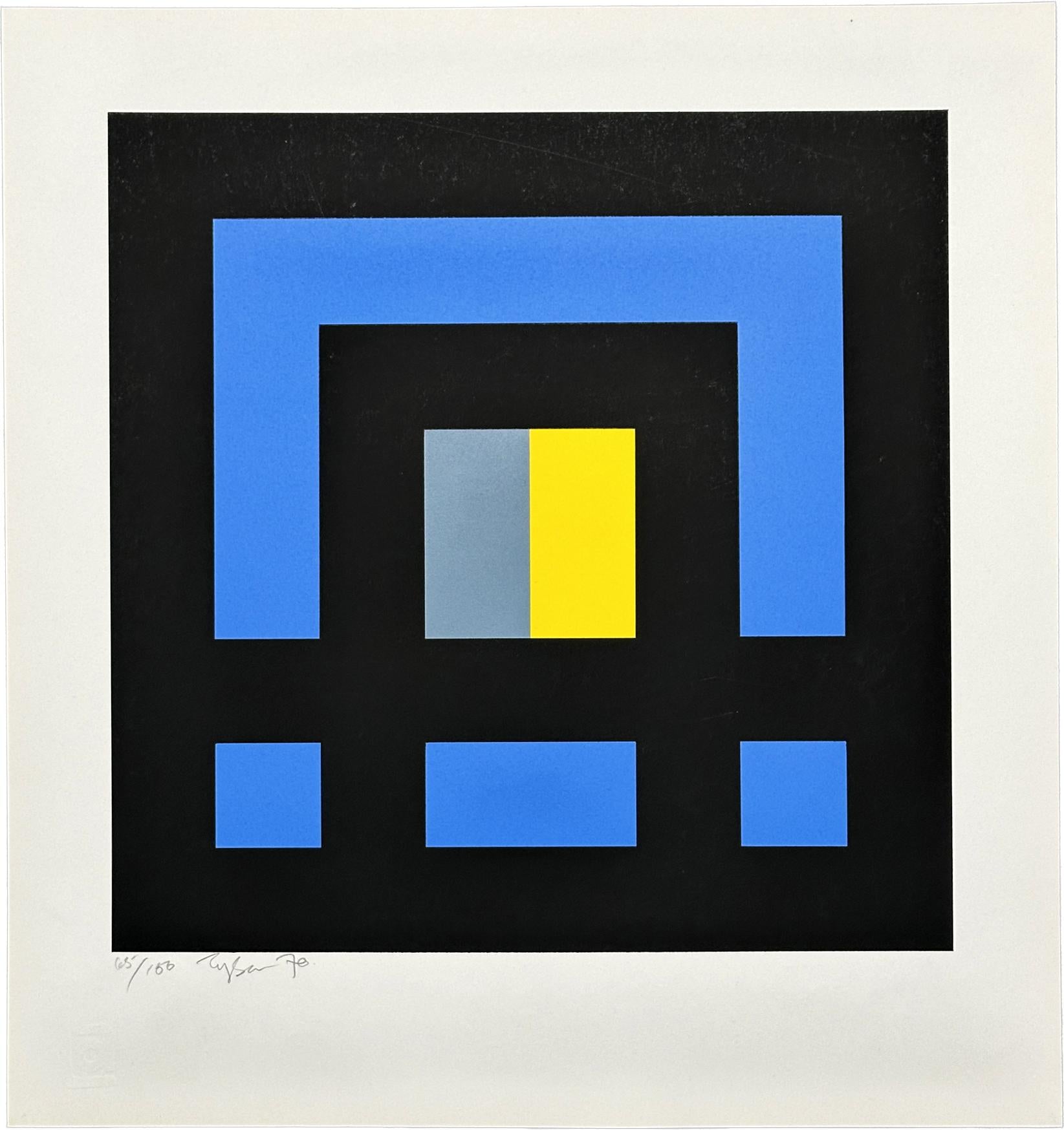 Ian Tyson Abstract Print - Diversions 1970 Signed Limited Edition Screen Print