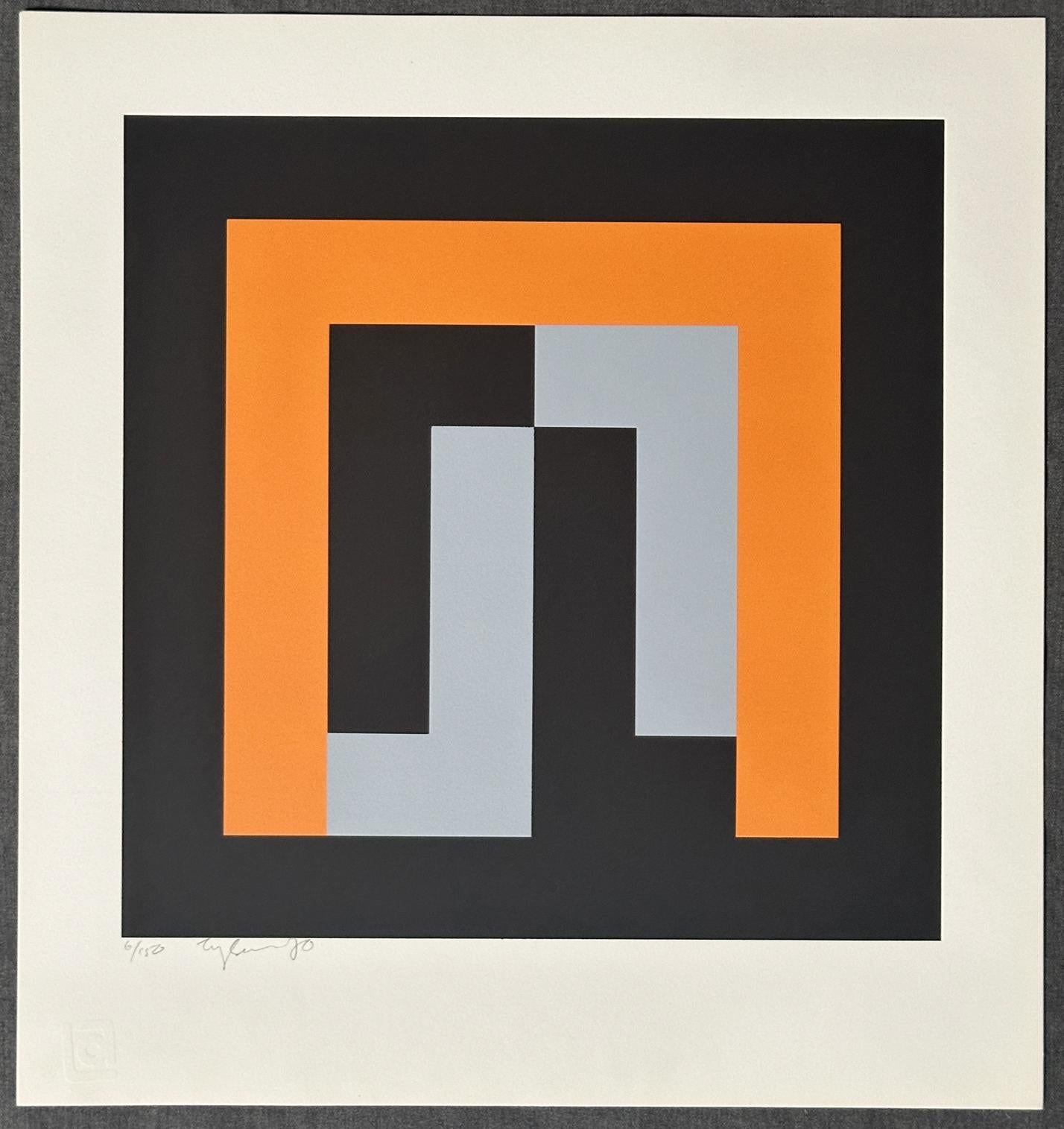 Diversiones XI 1970 Serigrafía firmada de edición limitada - Print de Ian Tyson