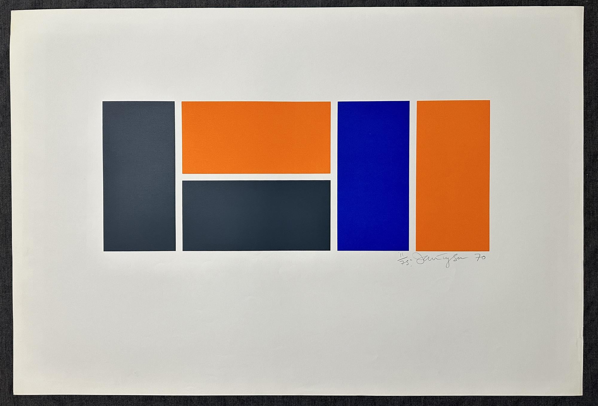 Rectangle Game  1970 Signed Limited Edition - Print by Ian Tyson