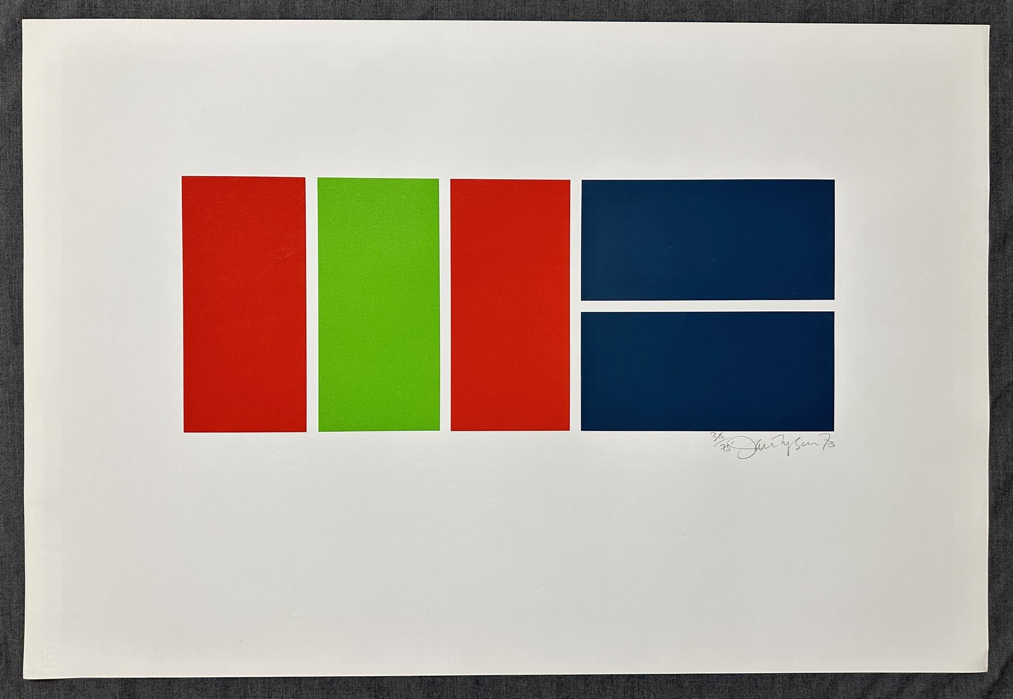Rectangle Game #4 1970 Signed Limited Edition - Print by Ian Tyson