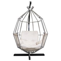 Ib Arberg Hanging Birdcage Chair or Parrot Chair, circa 1970