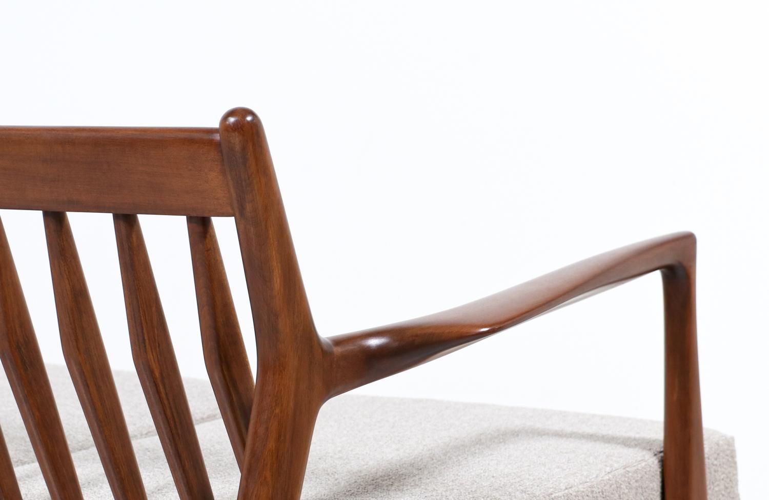 Danish Ib Kofod-Larsen 3-Seater Sculpted Sofa for Selig