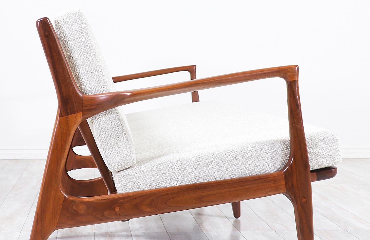 Fabric Ib Kofod-Larsen 4-Seat Sofa for Selig