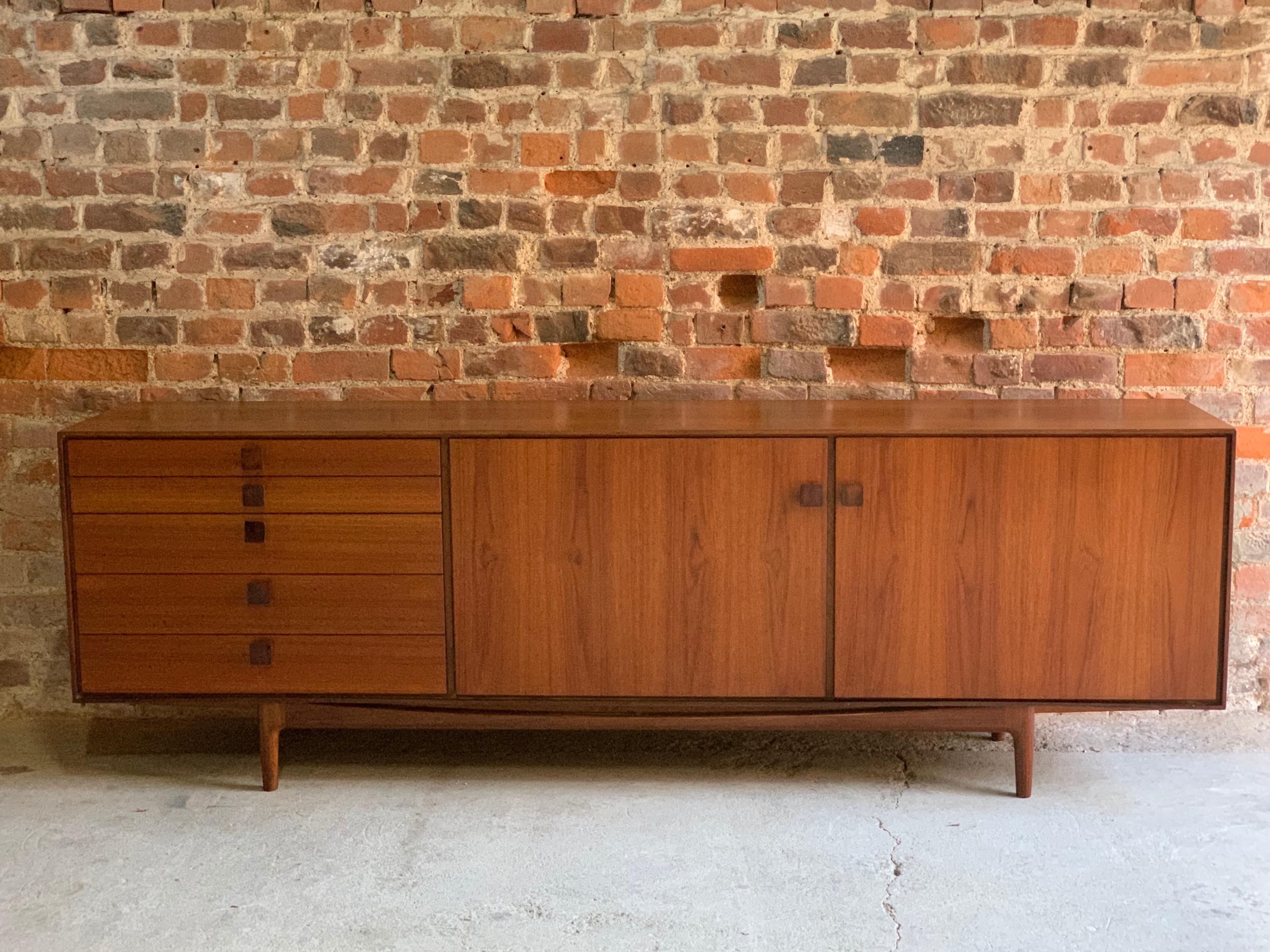 Ib Kofod Larsen African Teak Sideboard Credenza, G-Plan Danish Design, 1960s For Sale 2