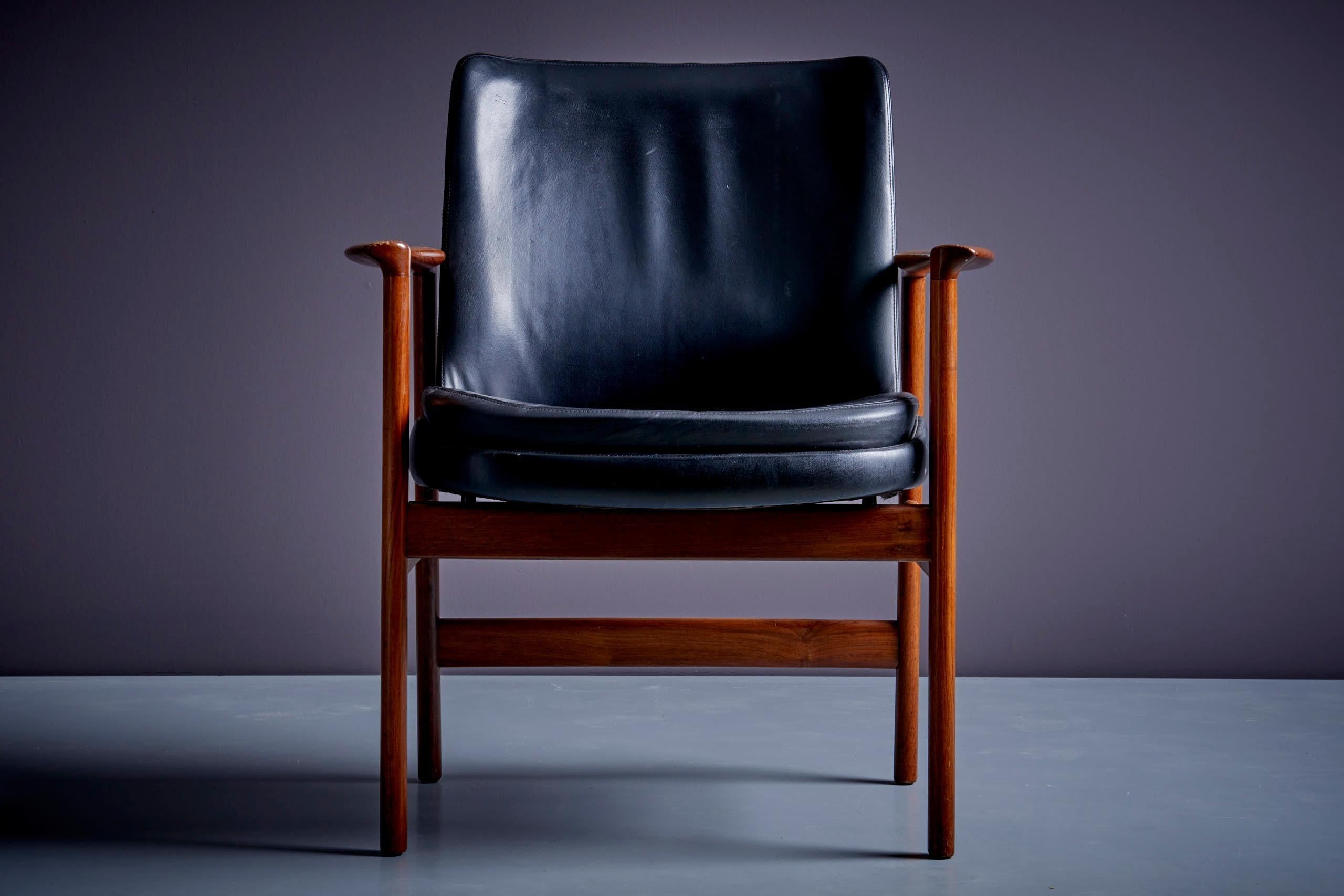Mid-Century Modern Ib Kofod-Larsen Arm or Easy Chair for Fröscher Sitform, Germany 1960s