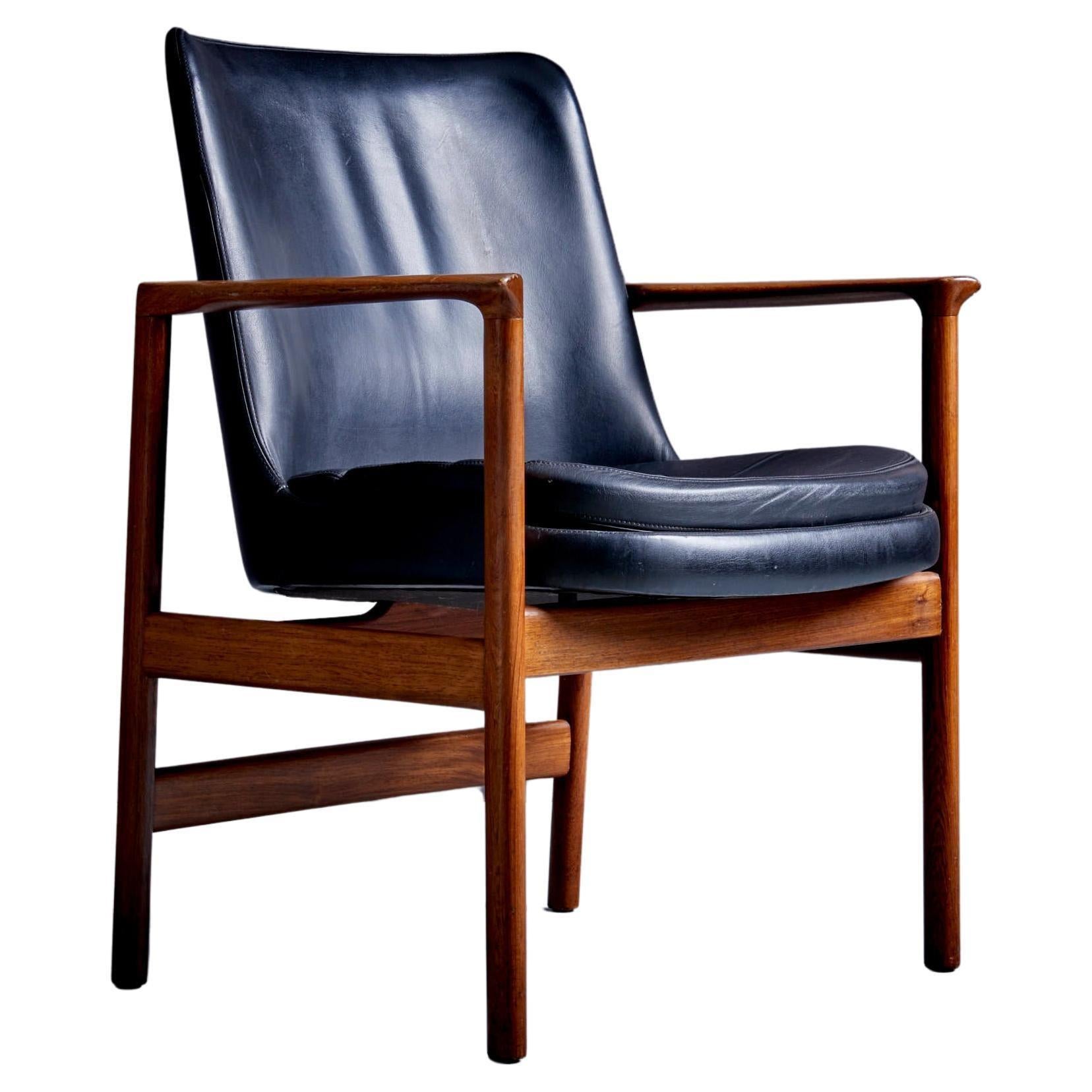 Ib Kofod-Larsen Arm or Easy Chair for Fröscher Sitform, Germany 1960s For Sale