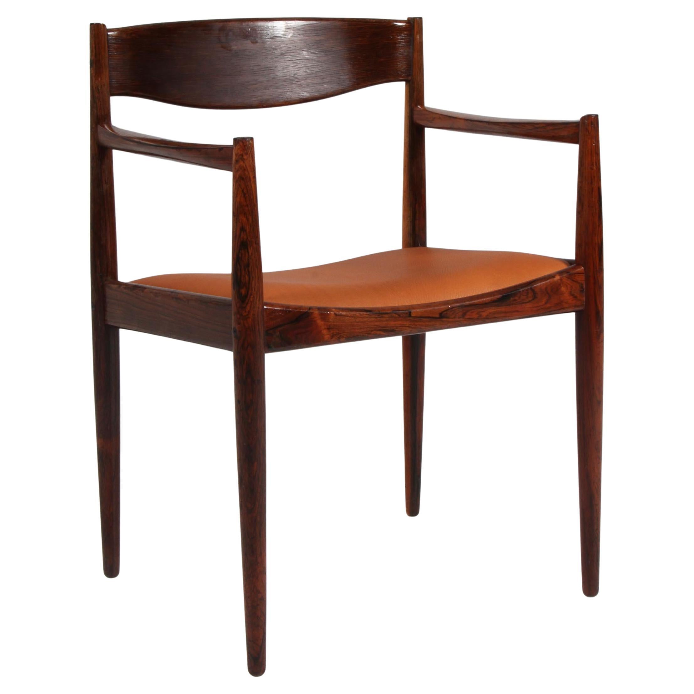 Ib Kofod-Larsen Armchair in Rosewood For Sale