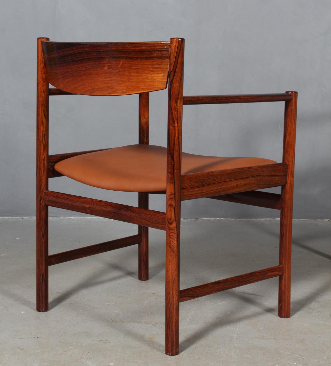 Ib Kofod-Larsen Armchairs in Rosewood 1