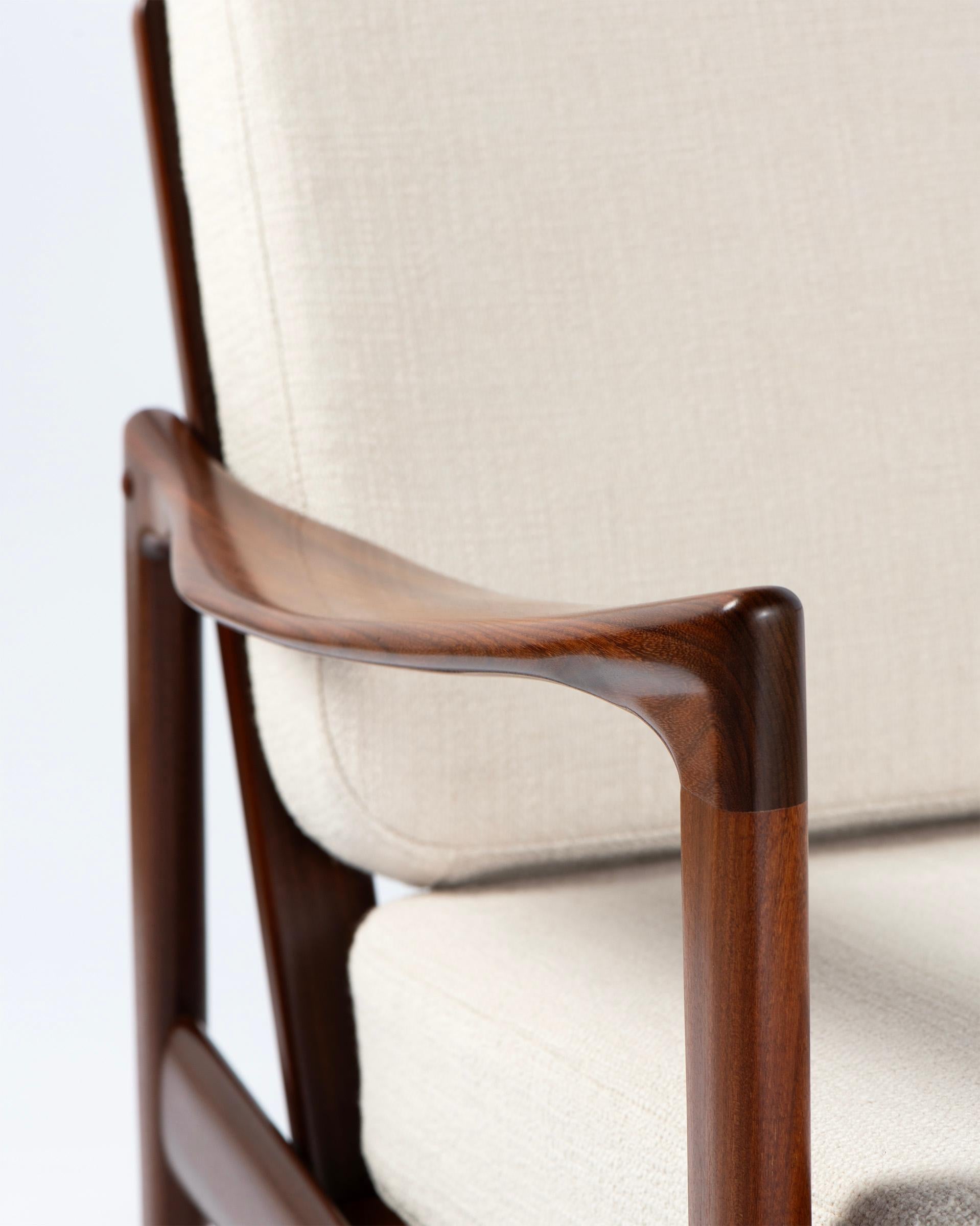 Ib Kofod-Larsen Candidate Lounge Chairs with Fabric Cushions 1950s in vendita 2