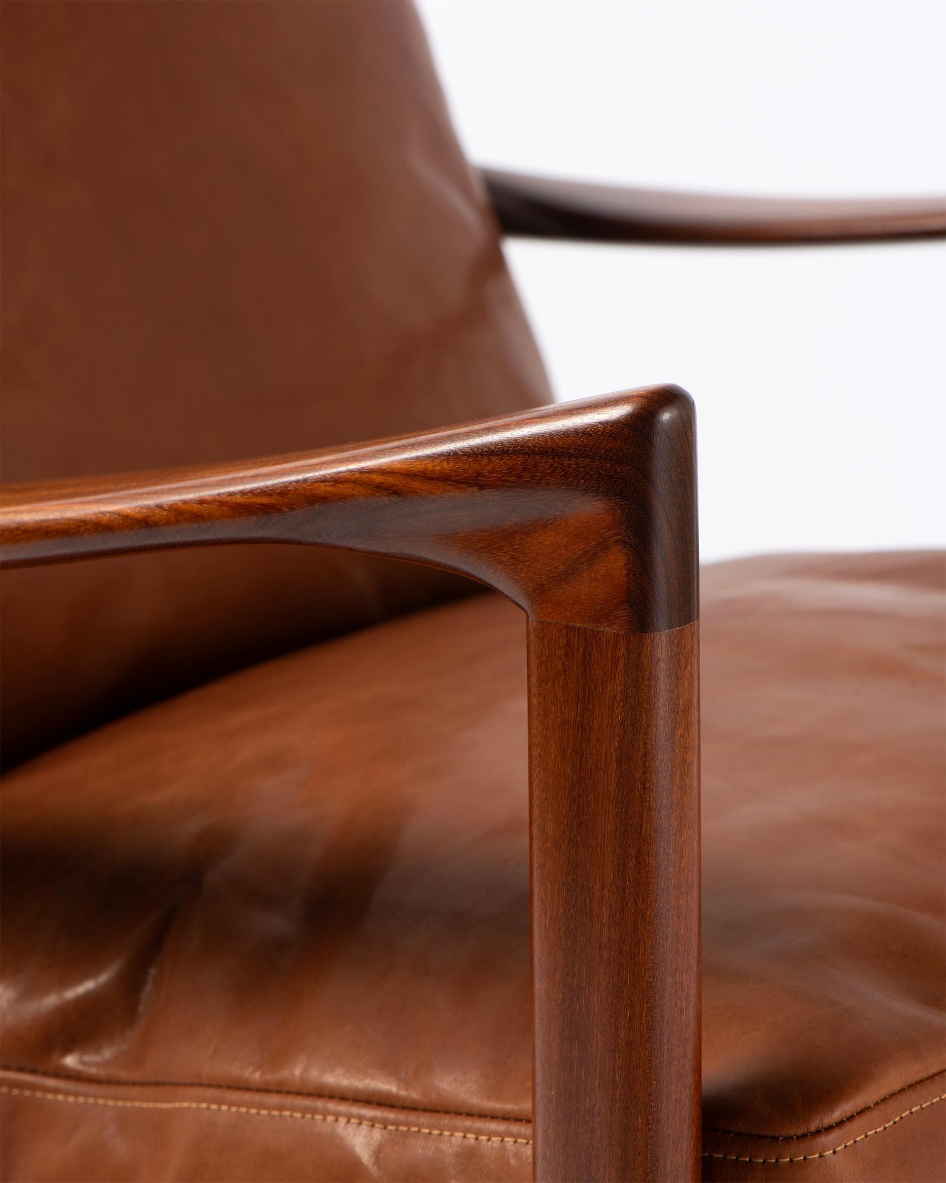 Ib Kofod-Larsen Candidate Lounge Chairs with Leather Cushions en venta 3