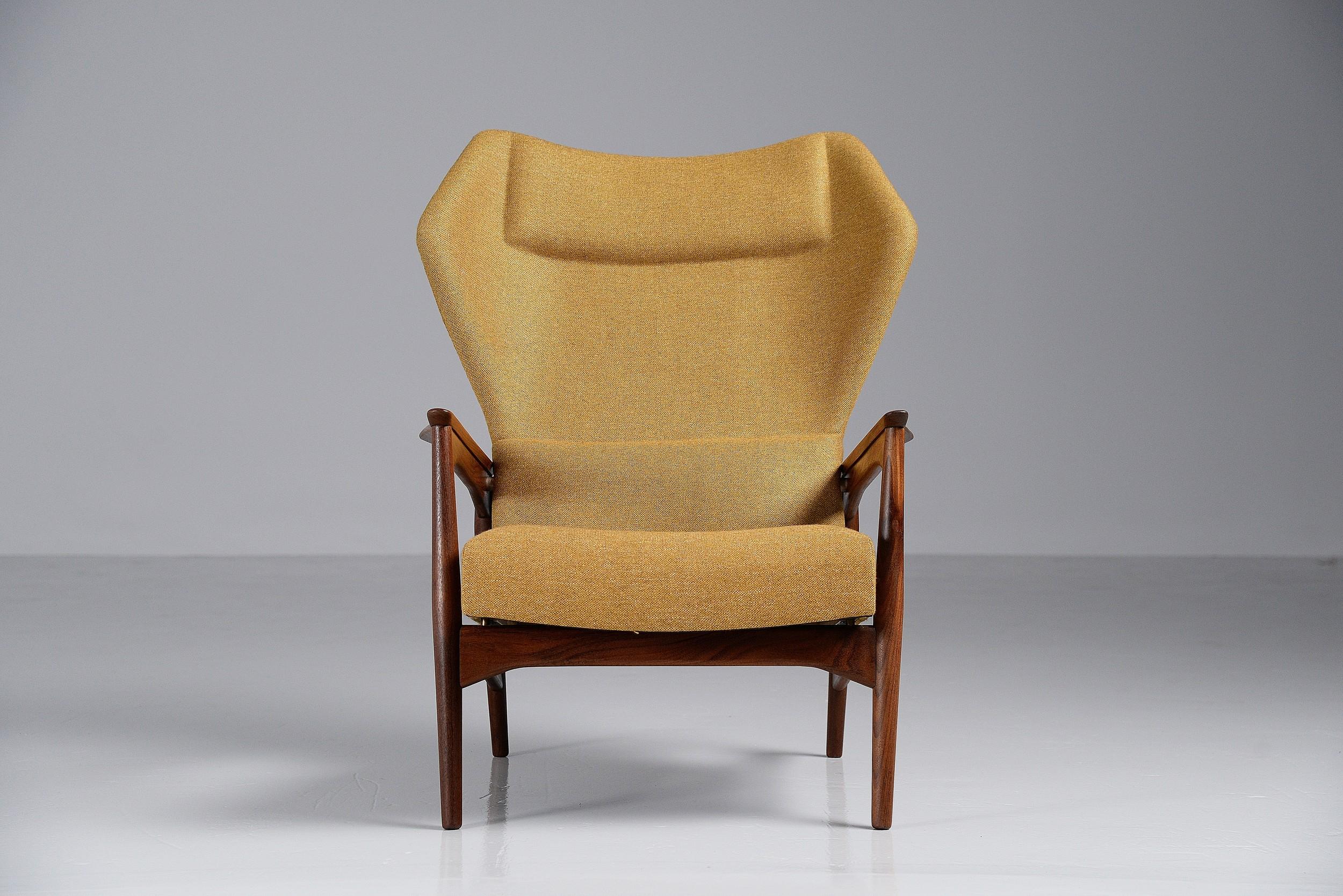 Ib Kofod Larsen Carlo Gahrn Lounge Chair, Denmark, 1954 3