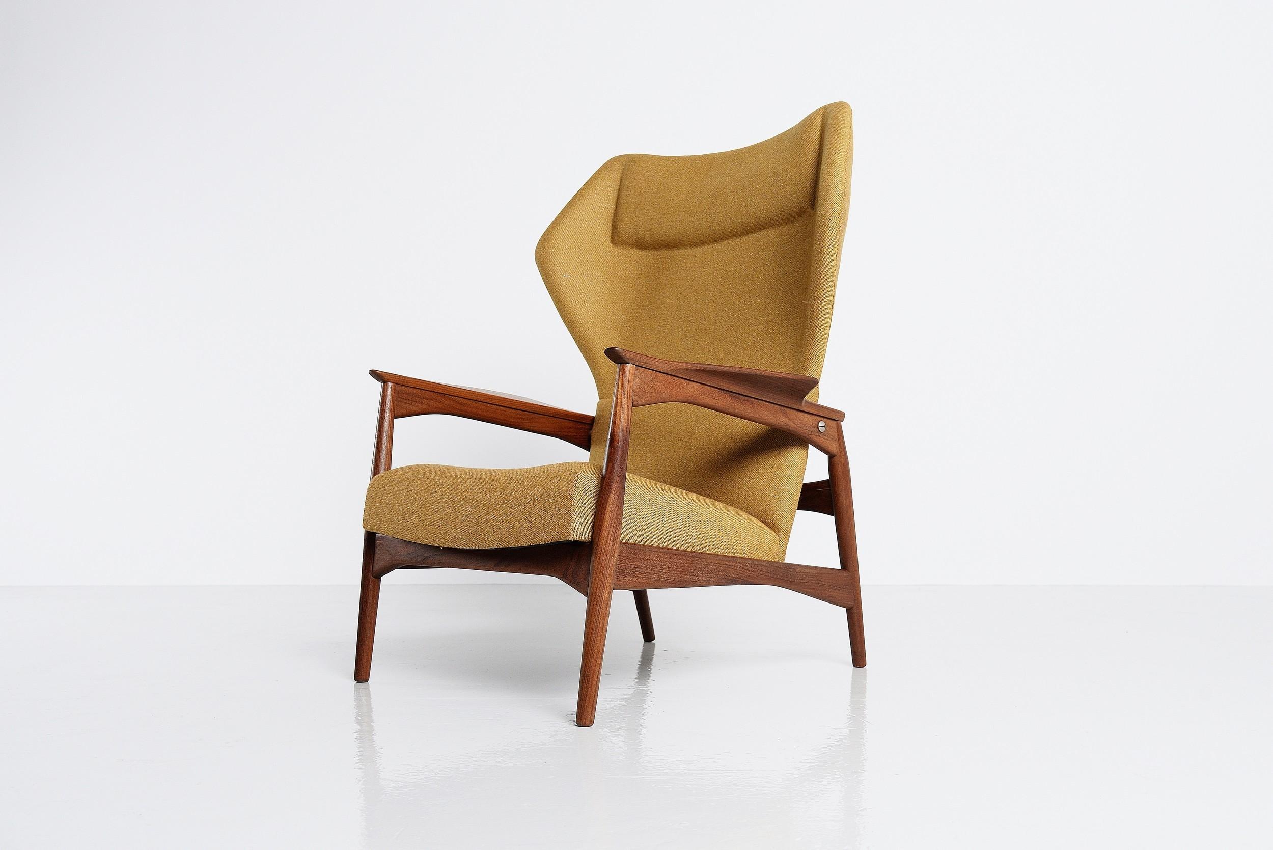 Danish Ib Kofod Larsen Carlo Gahrn Lounge Chair, Denmark, 1954