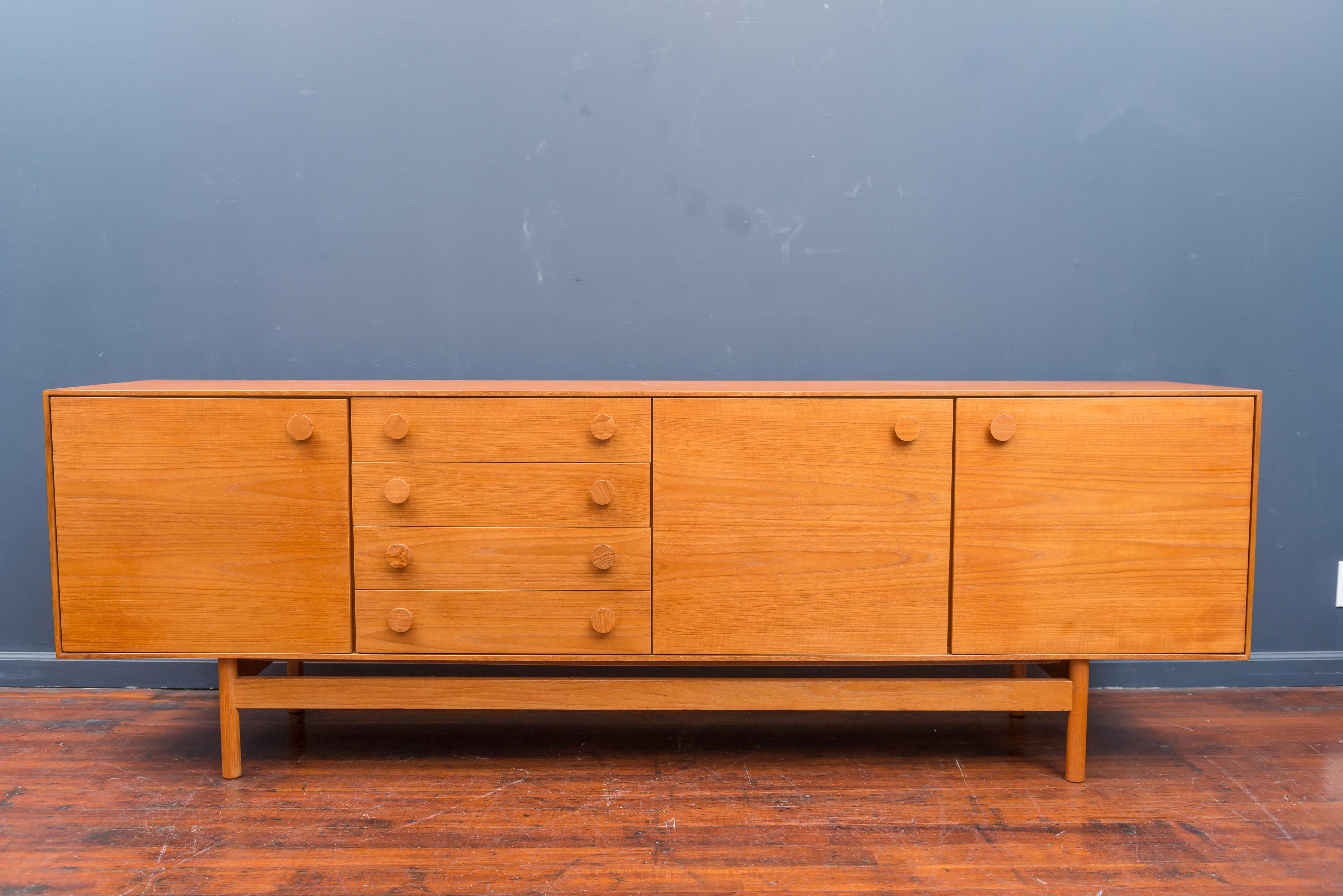 I.b Kofod-Larsen design large teak credenza, fully fitted interiors and newly refinished.