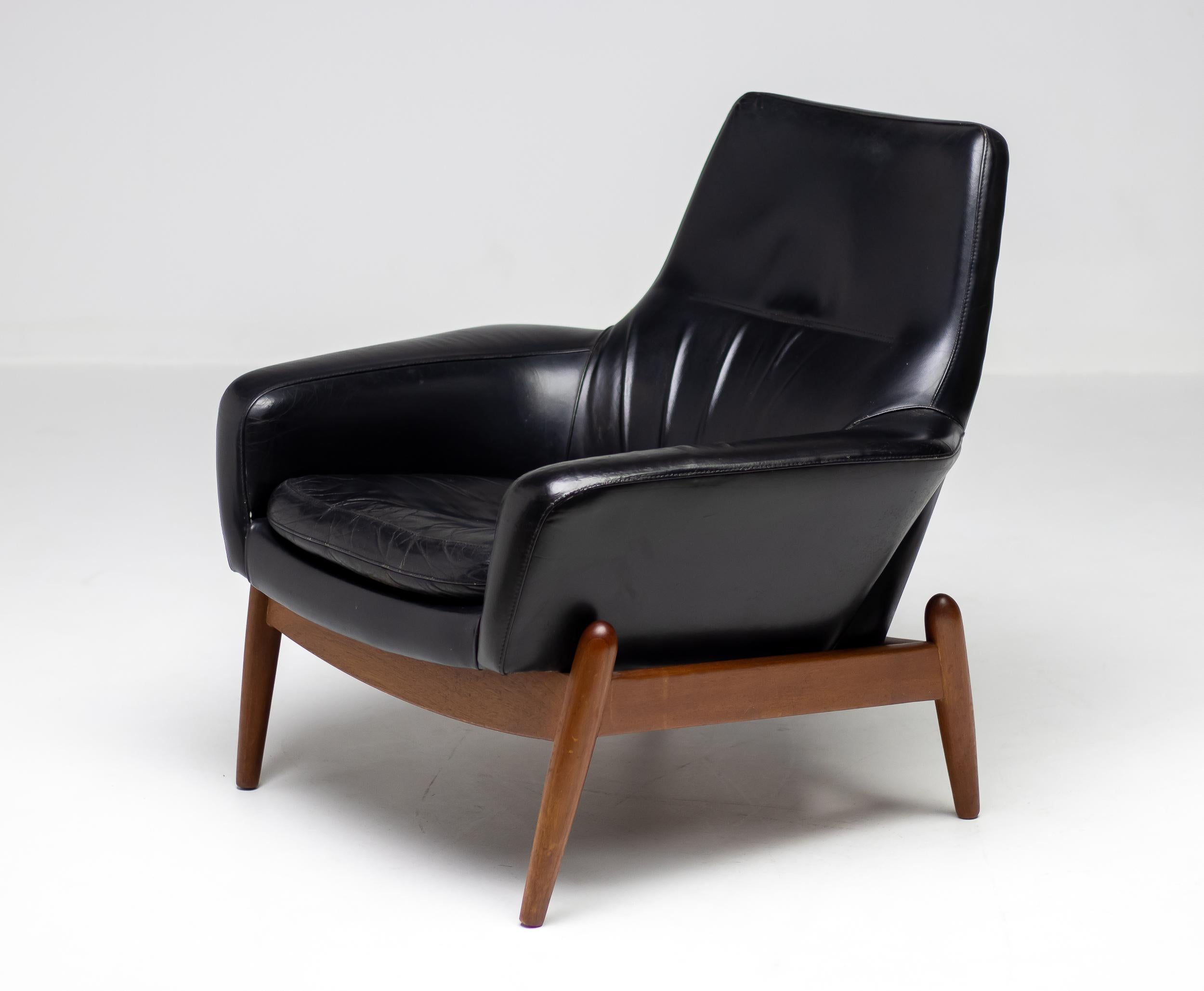 Mid-Century Modern Ib Kofod Larsen Danish Lounge Chair
