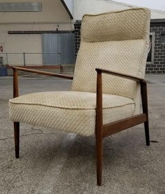 Ib Kofod-Larsen Danish Modern High Back Lounge Chair