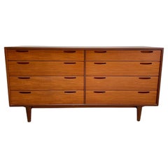 Ib Kofod-Larsen Danish Teak 8 Drawer Dresser