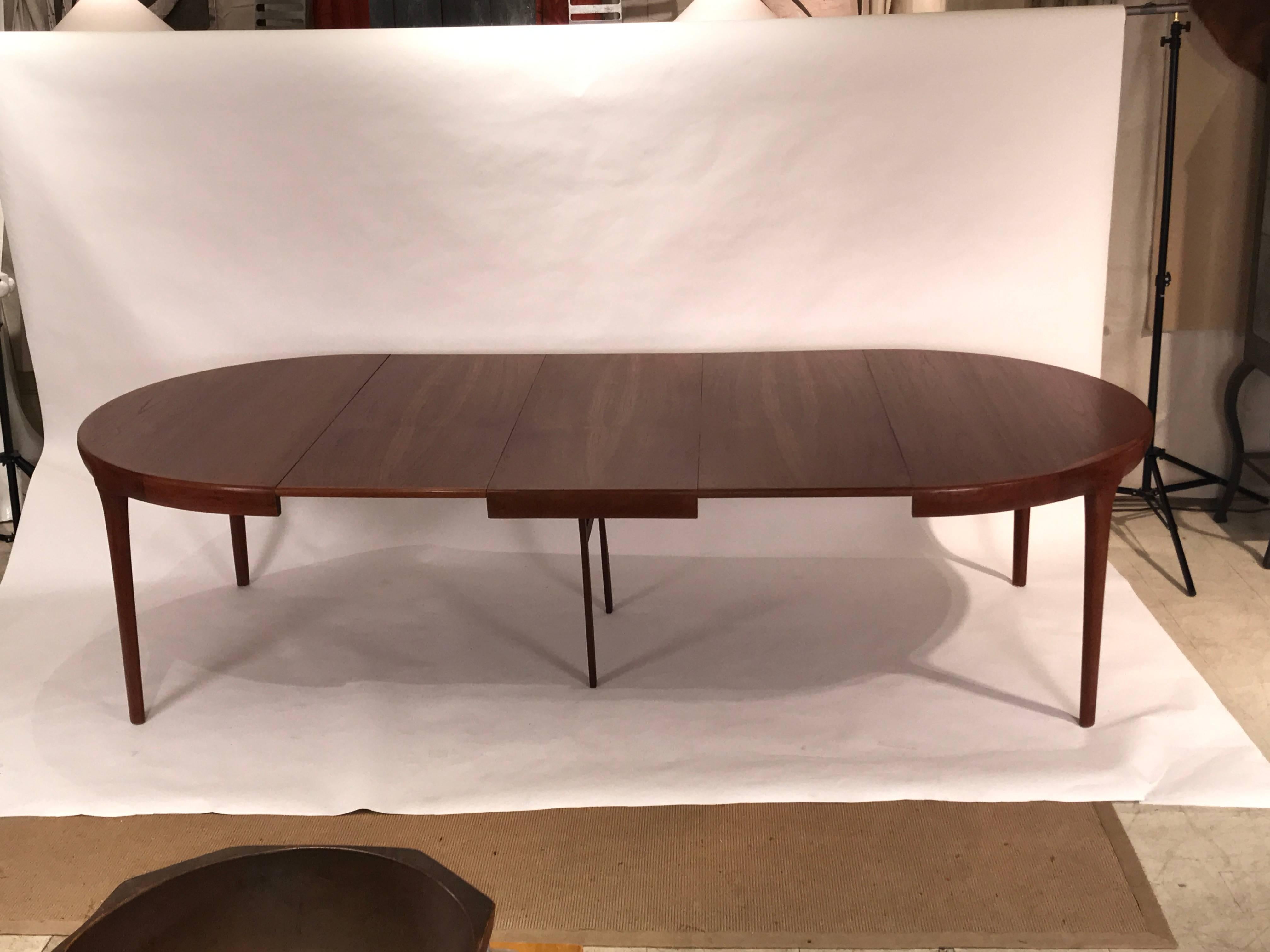 Ib Kofod Larsen Danish Teak Extension Dining Table Round or Oval 5