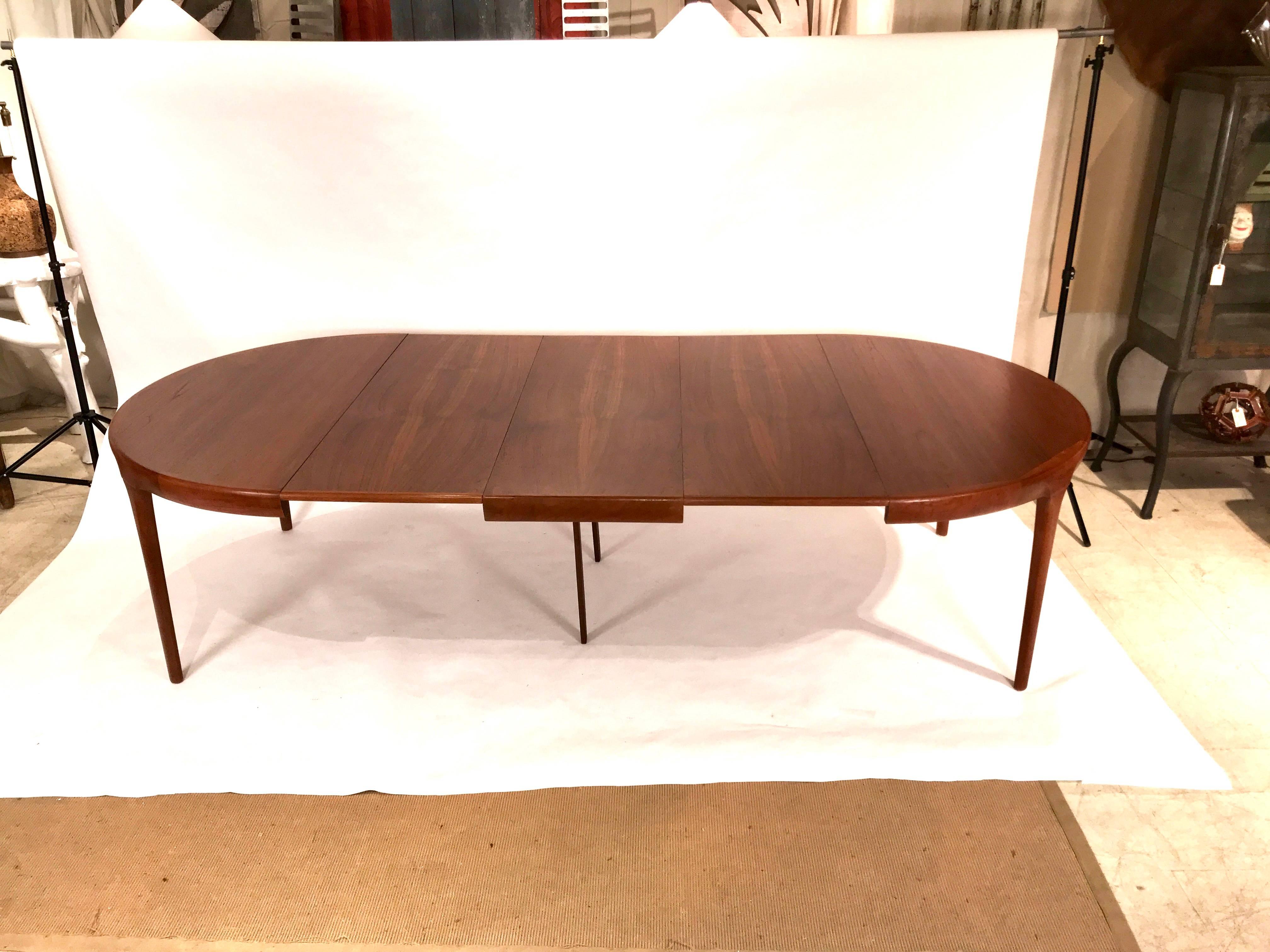 Ib Kofod Larsen Danish Teak Extension Dining Table Round or Oval 2