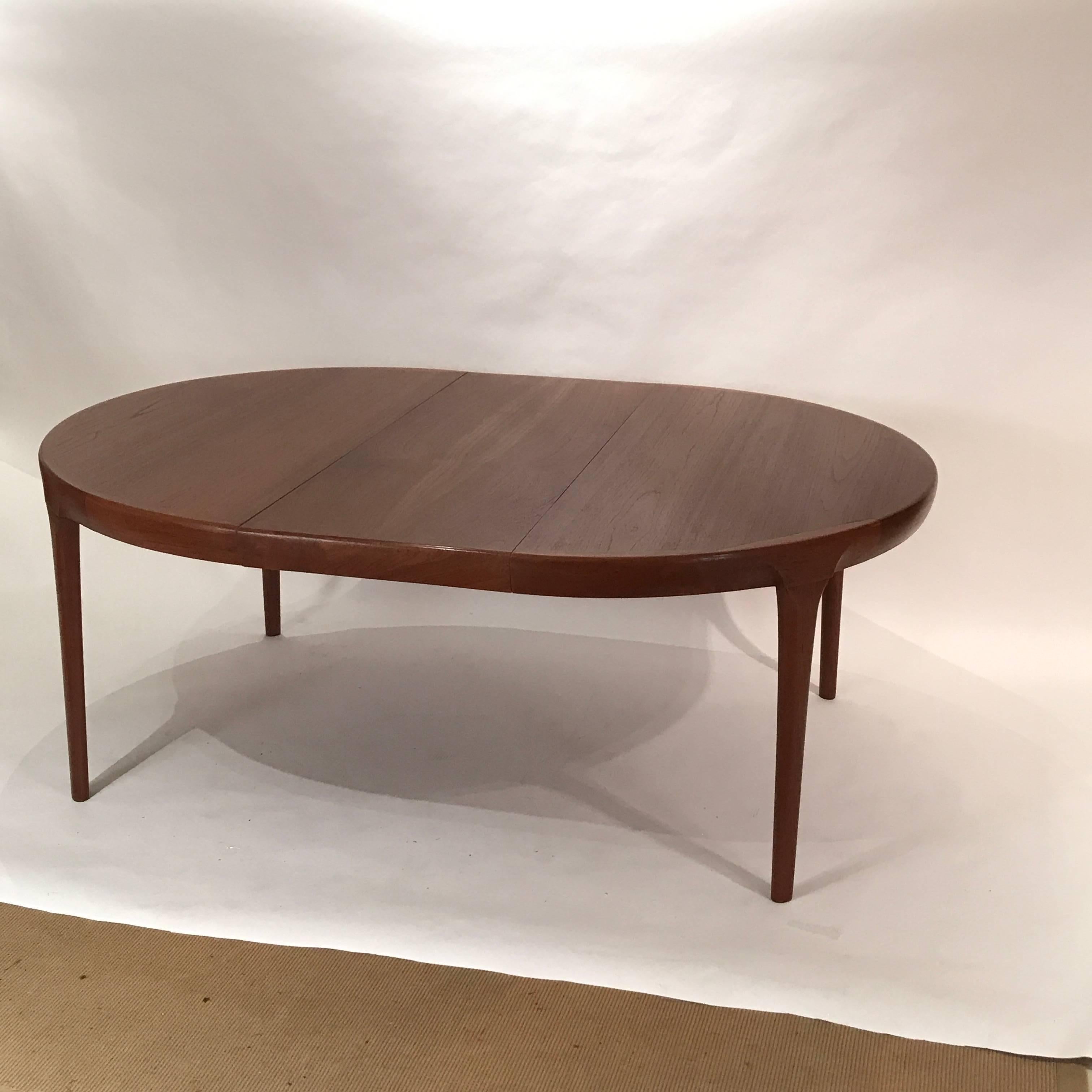 Ib Kofod Larsen Danish Teak Extension Dining Table Round or Oval 3