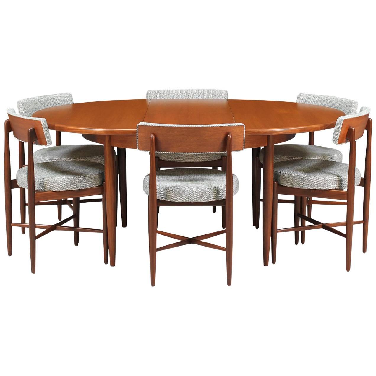 Ib Kofod-Larsen Dining Set with Six Chairs for G-Plan