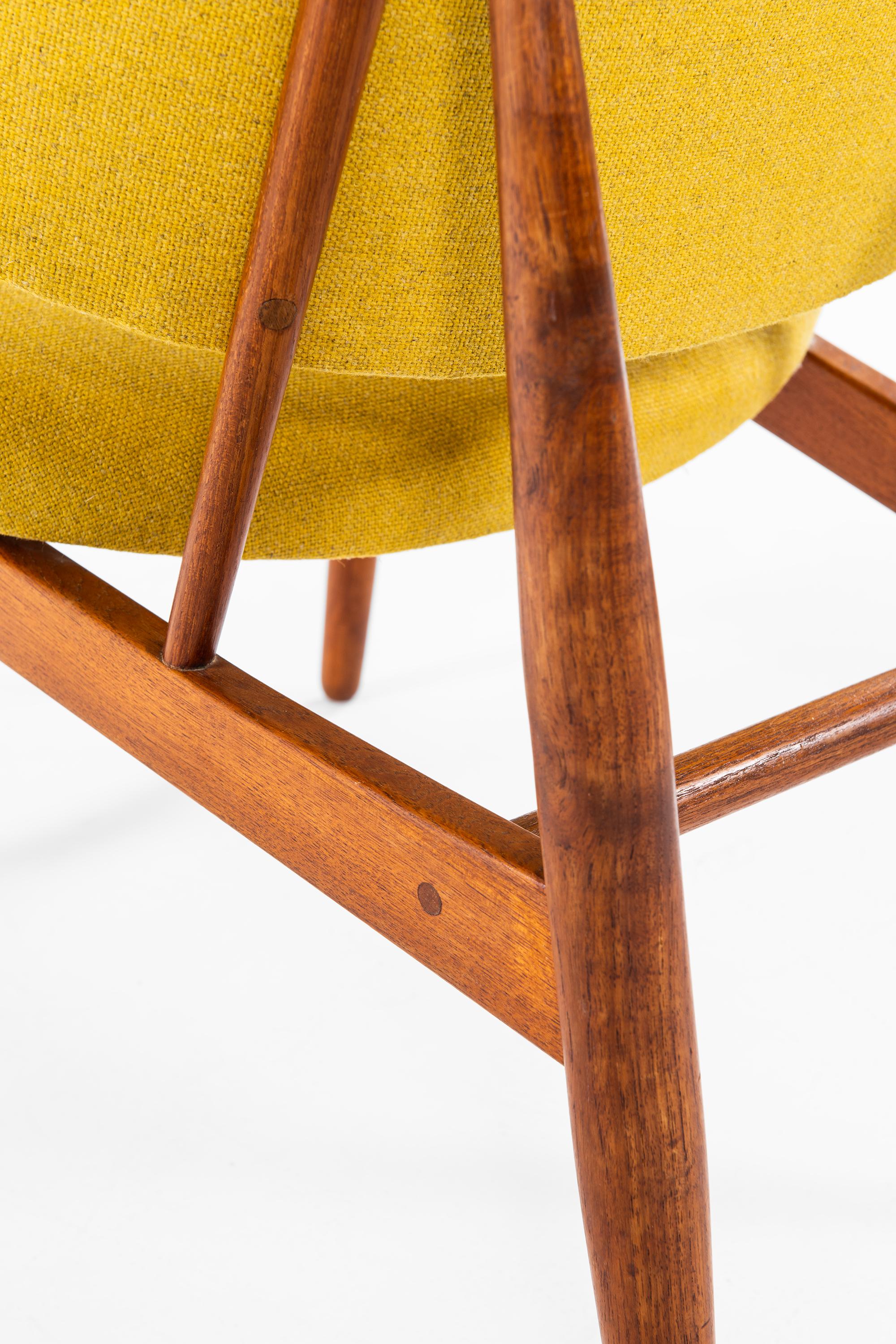 Fabric Ib Kofod-Larsen Easy Chair by Christensen & Larsen in Denmark