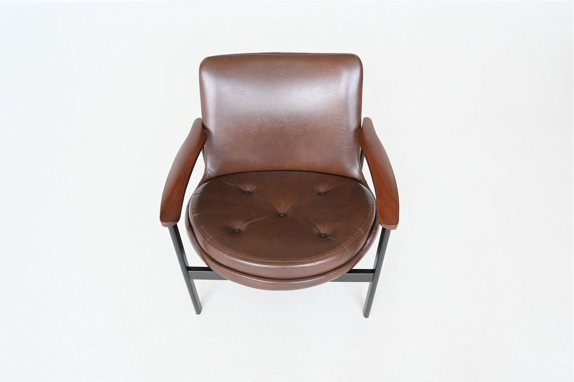 Mid-Century Modern IB Kofod Larsen easy chair Mid Century Froscher KG Denmark 1972 For Sale