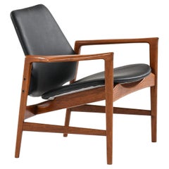 Vintage Ib Kofod-Larsen Easy Chair Model Holte Produced by OPE in Sweden