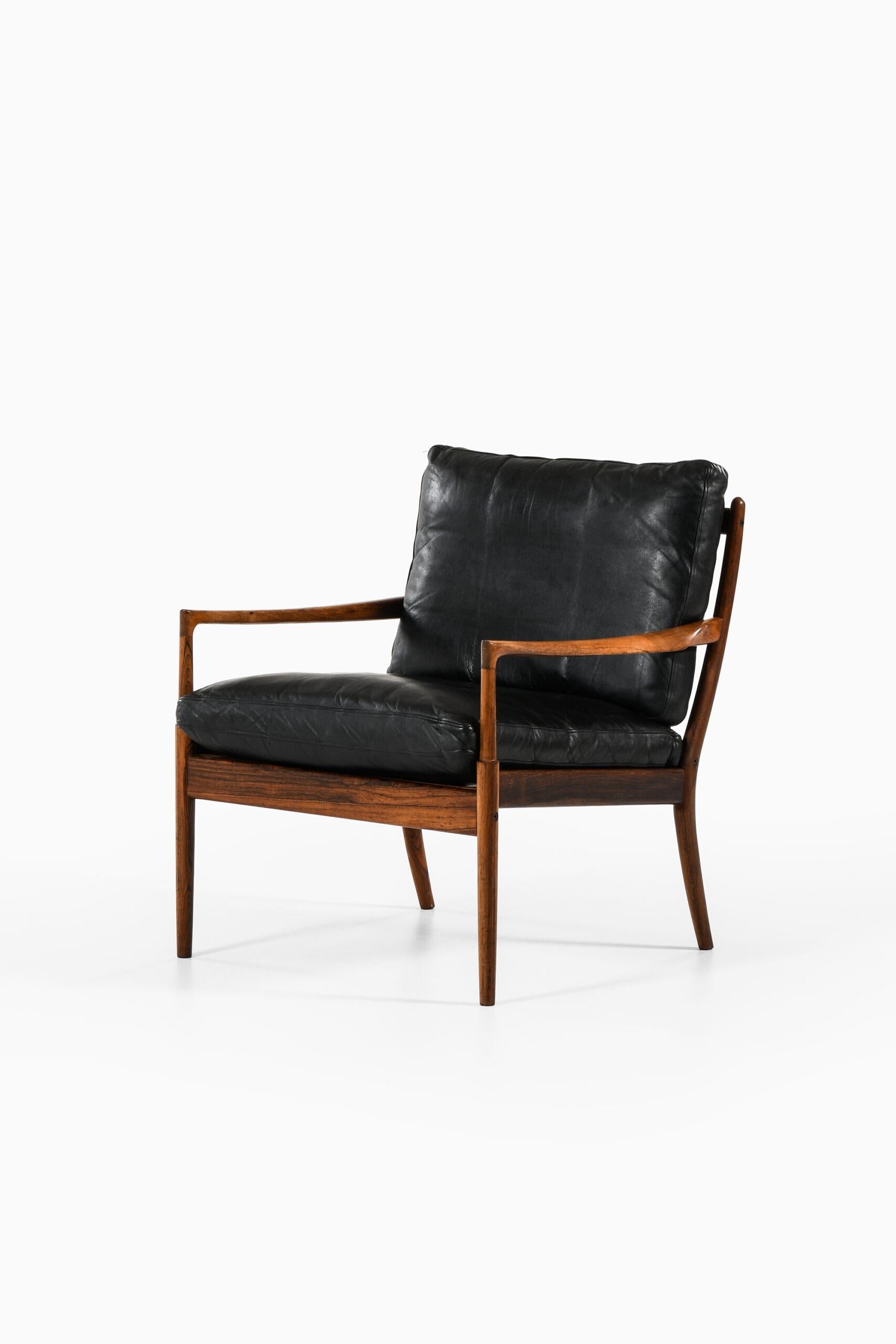 Seltener Sessel Modell Samsö, entworfen von Ib Kofod-Larsen. Produziert von OPE in Schweden.