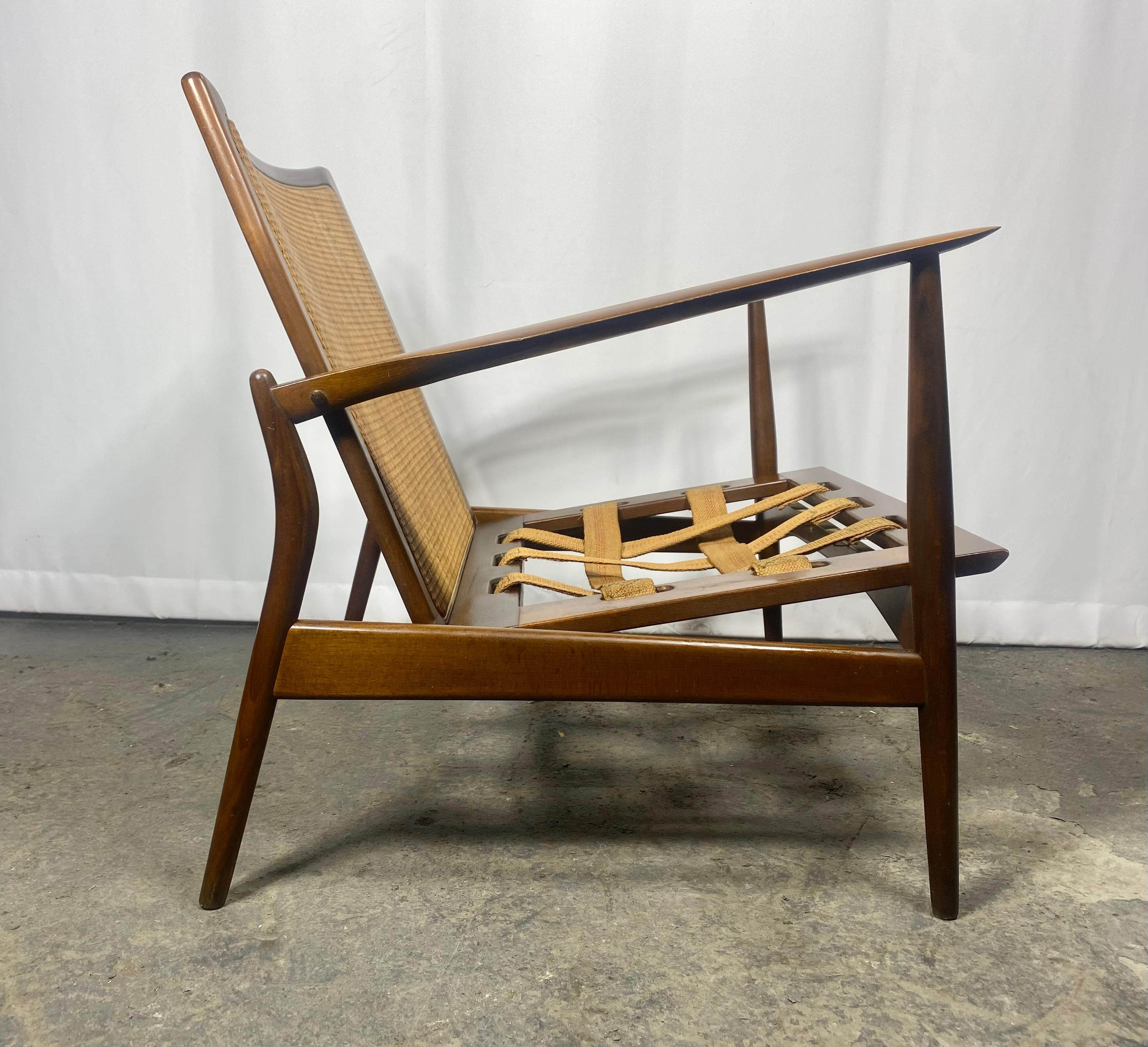 Scandinavian Modern Ib Kofod-Larsen Easy Chair Produced by Selig... Classic Danish Modern,  DENMARK For Sale