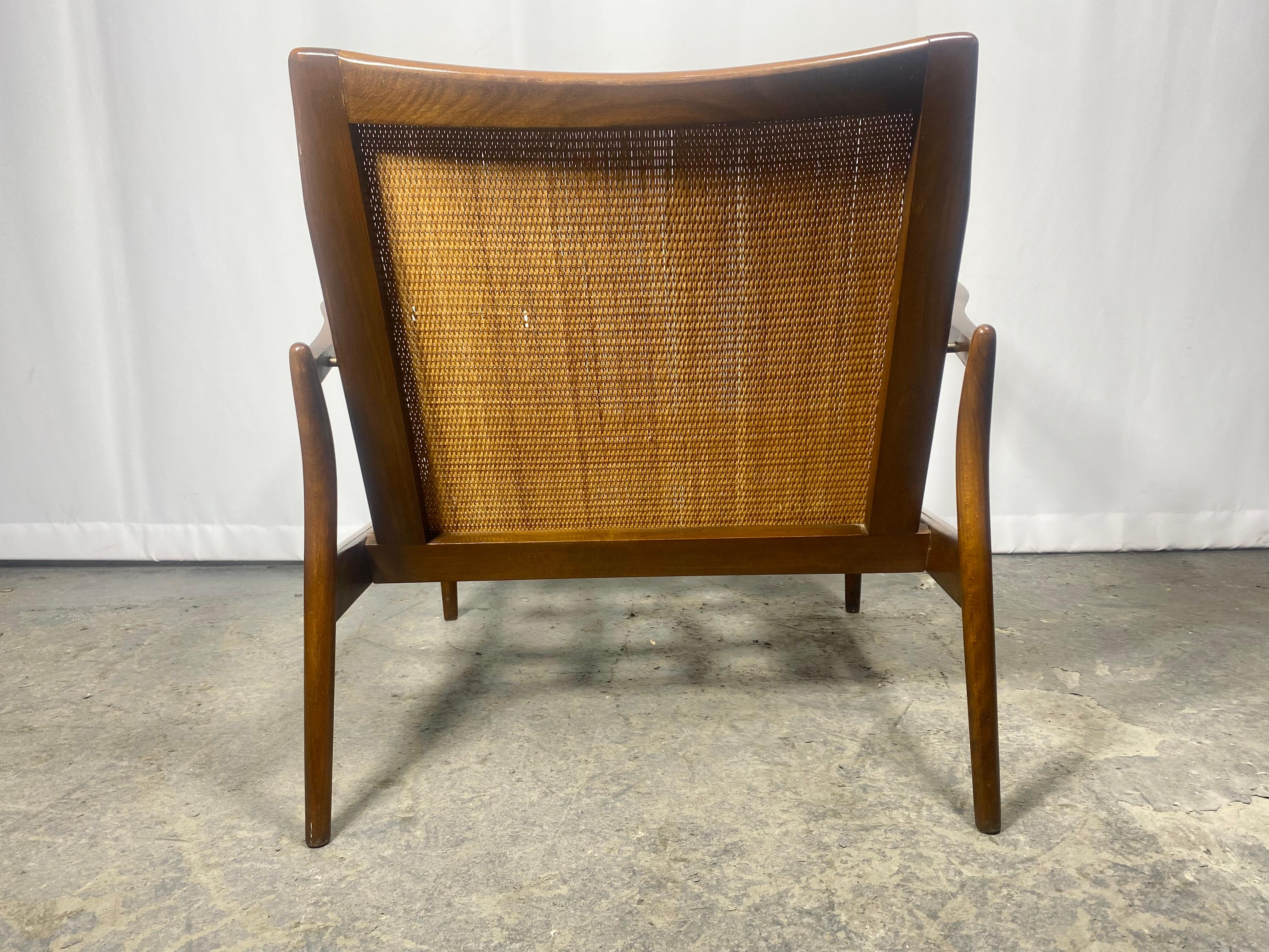 Ib Kofod-Larsen Easy Chair Produced by Selig... Classic Danish Modern,  DENMARK In Good Condition For Sale In Buffalo, NY