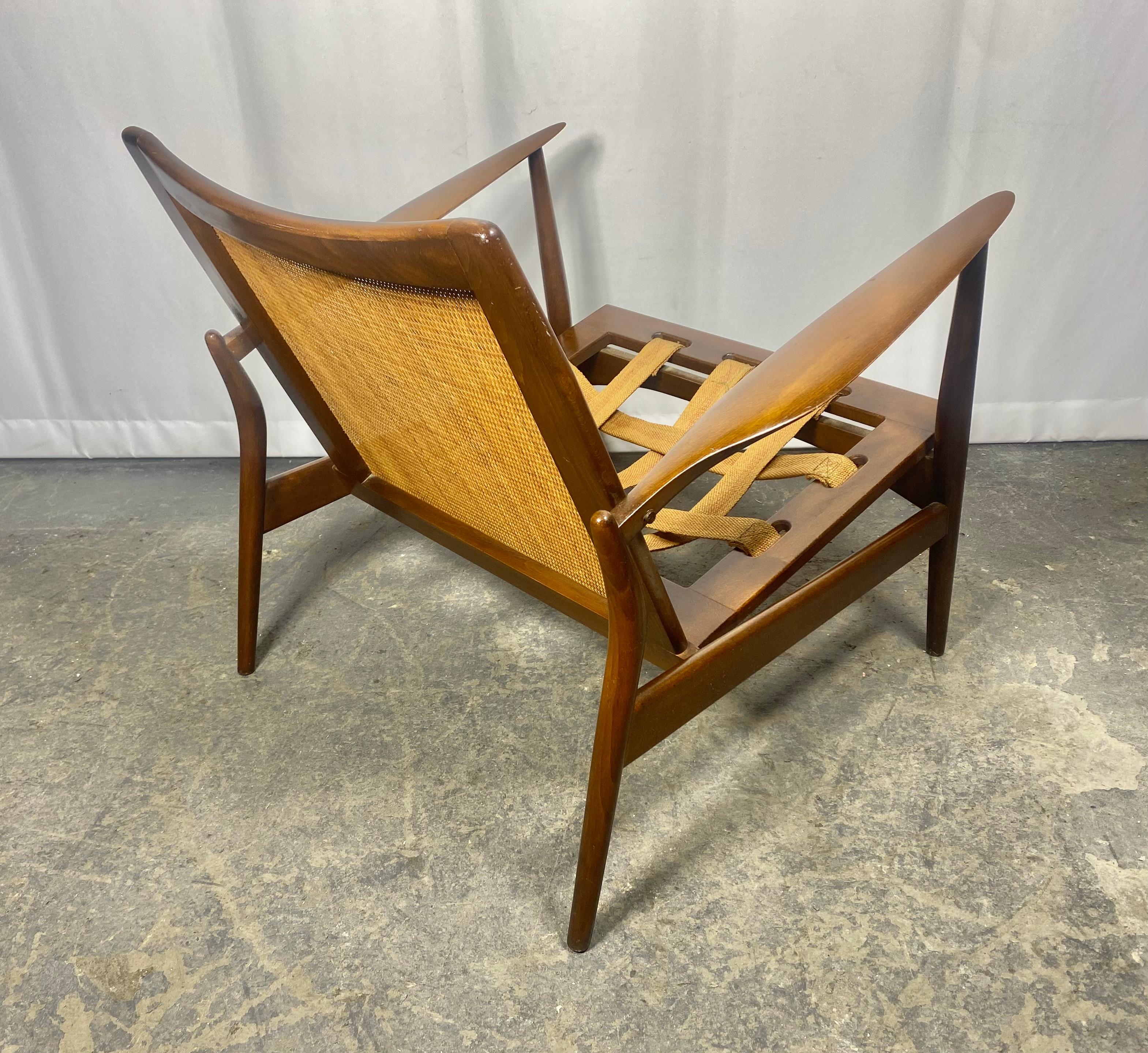 Ib Kofod-Larsen Easy Chair Produced by Selig... Classic Danish Modern,  DENMARK For Sale 2