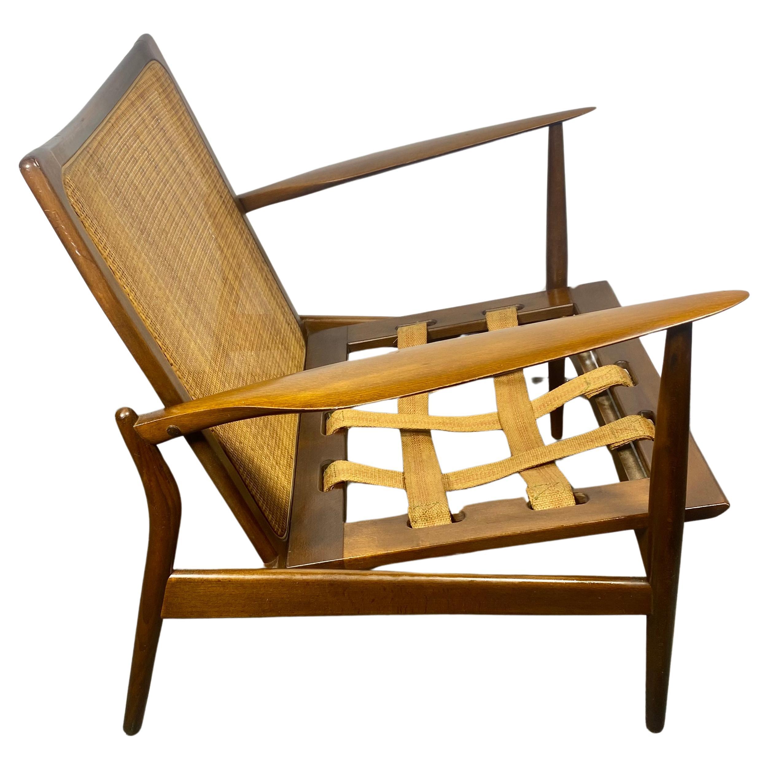 Ib Kofod-Larsen Easy Chair Produced by Selig... Classic Danish Modern,  DENMARK For Sale