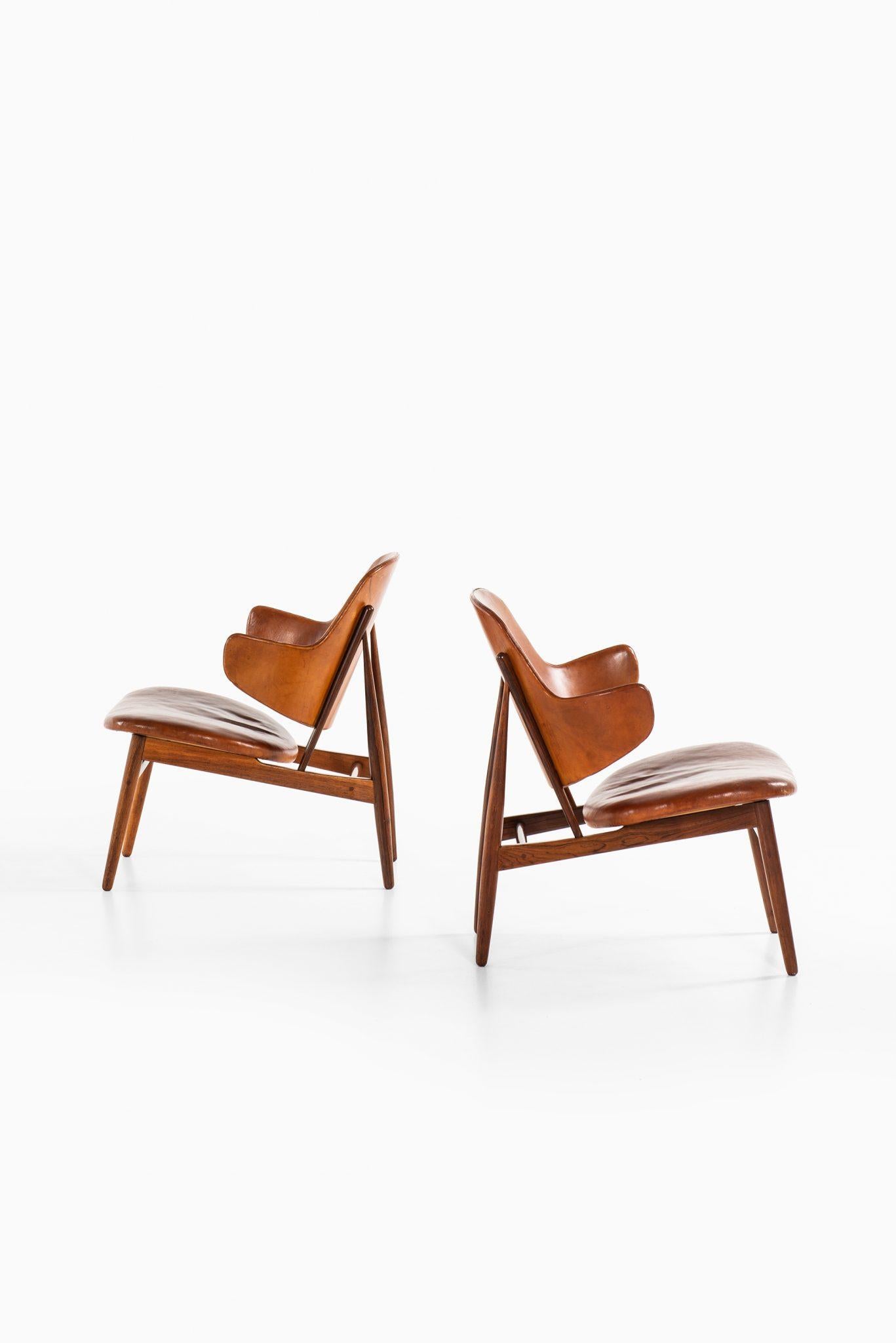 Danish Ib Kofod-Larsen Easy Chairs Model DP 9 by Christensen & Larsen in Denmark