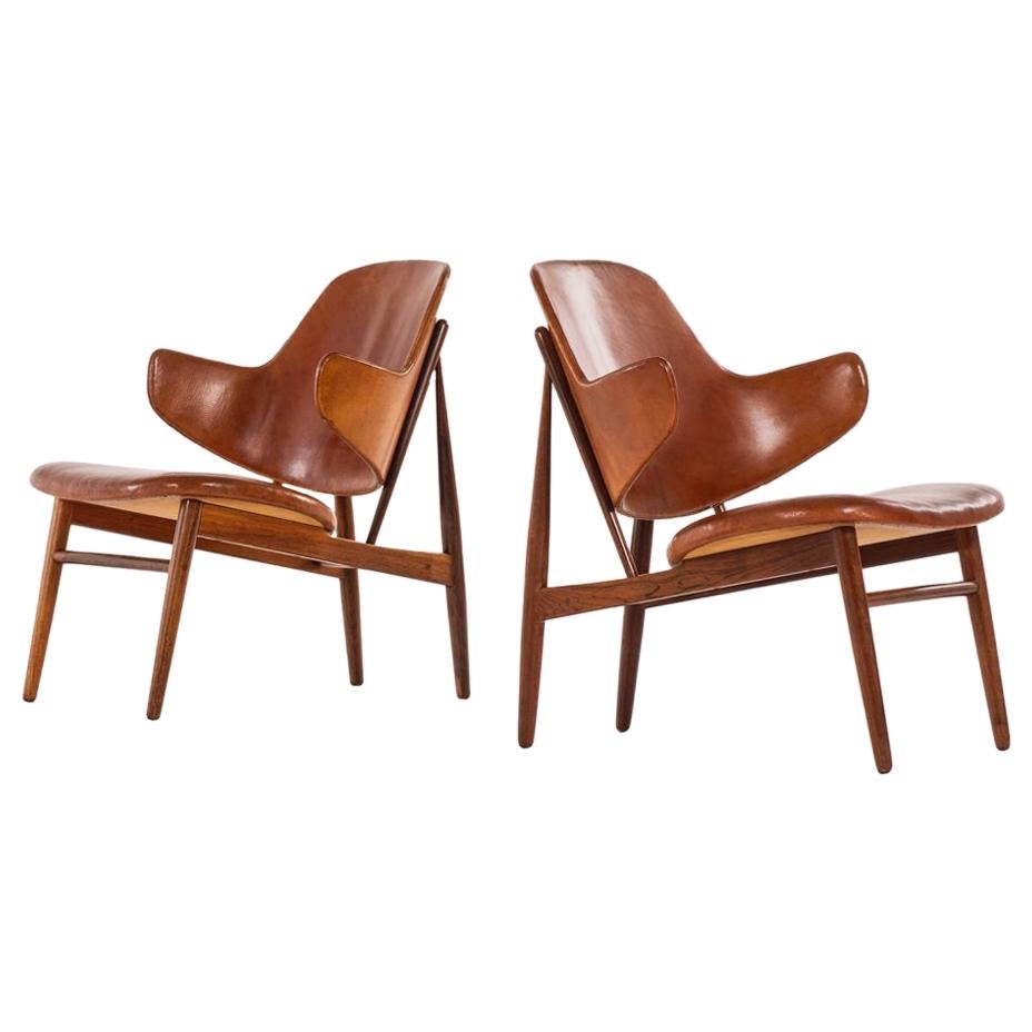 Ib Kofod-Larsen Easy Chairs Model DP 9 by Christensen & Larsen in Denmark