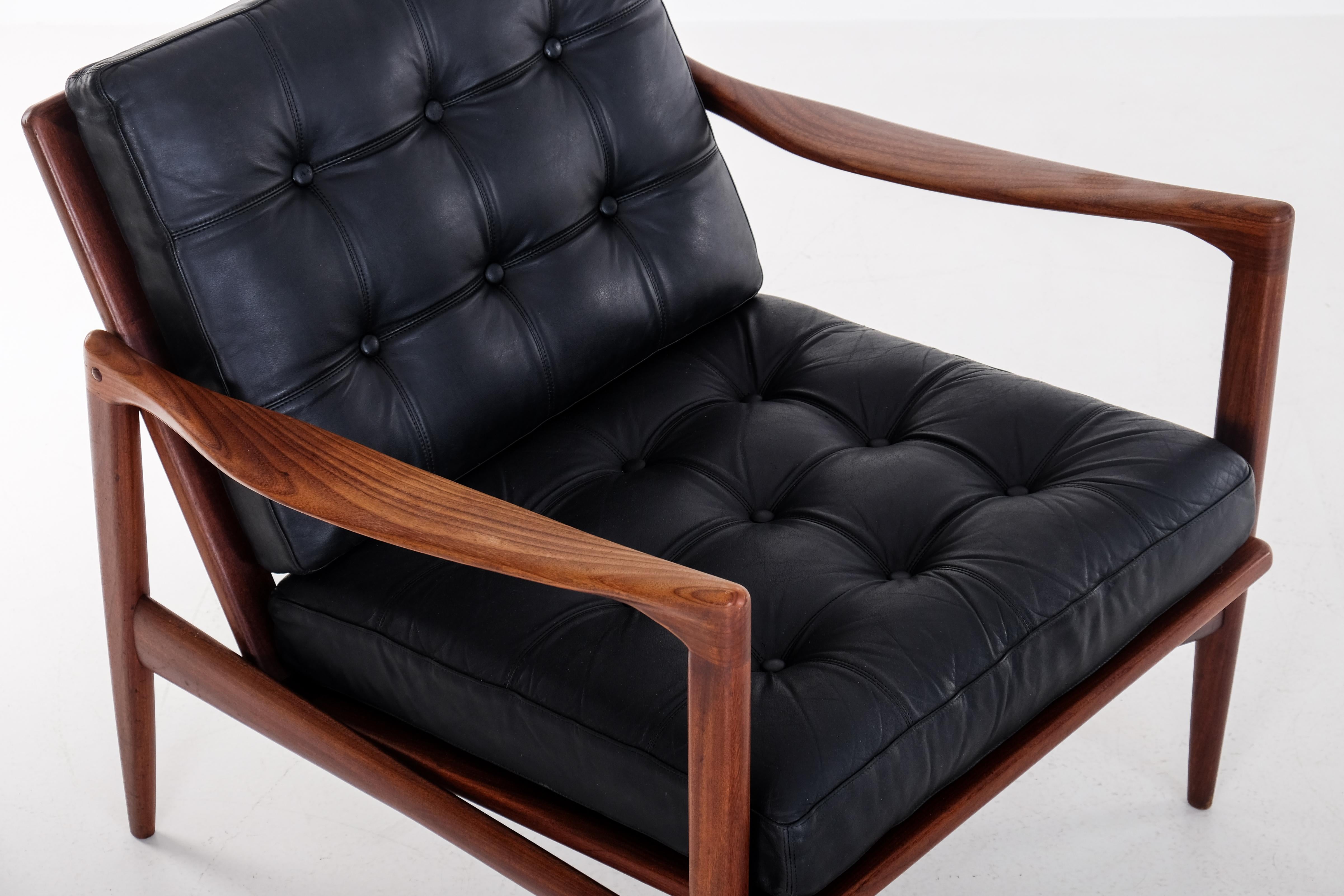 Mid-20th Century Ib Kofod-Larsen Easy Chairs Model 'Kandidaten', 1960s For Sale
