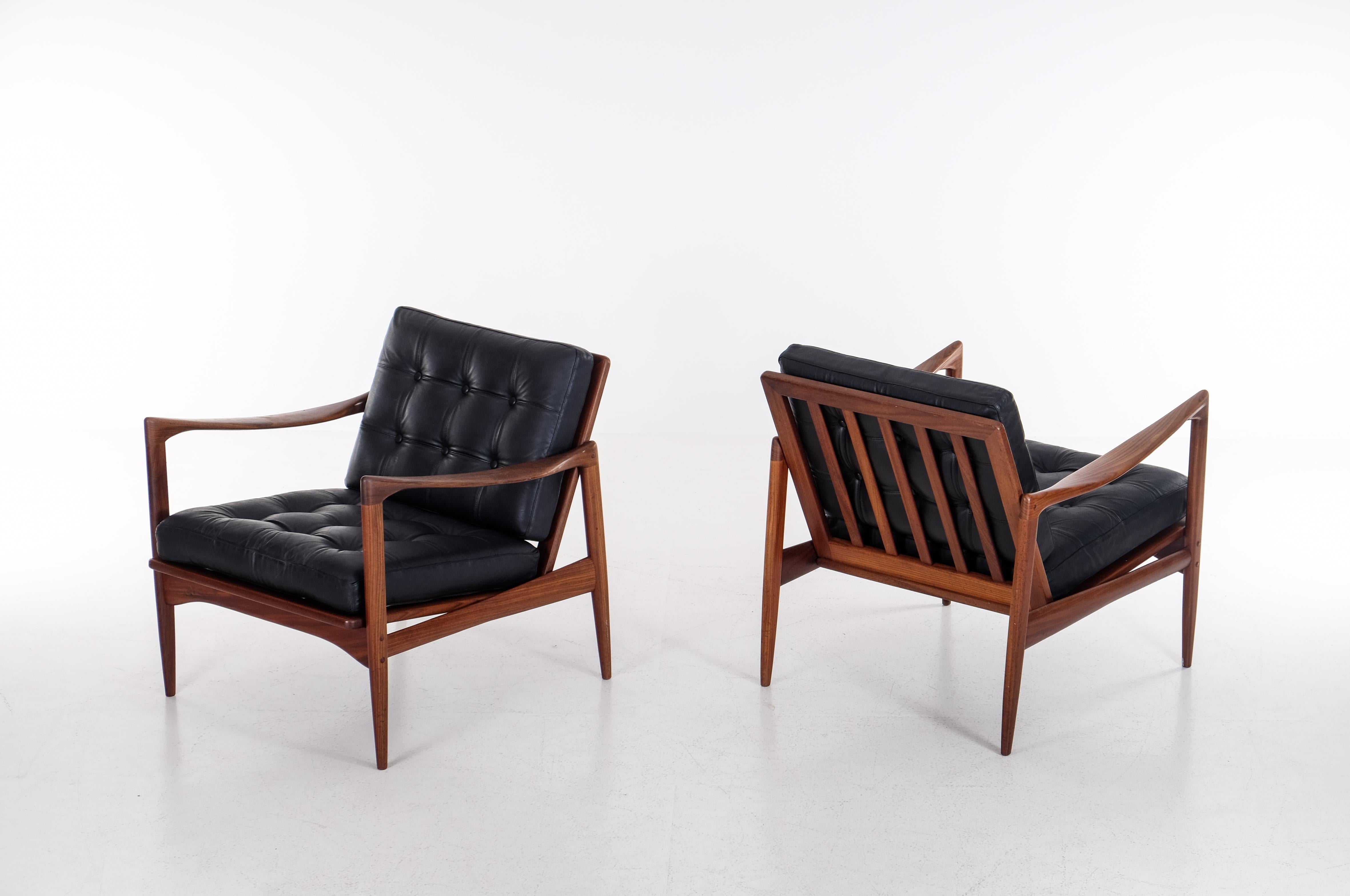 Ib Kofod-Larsen Easy Chairs Model 'Kandidaten', 1960s For Sale 2