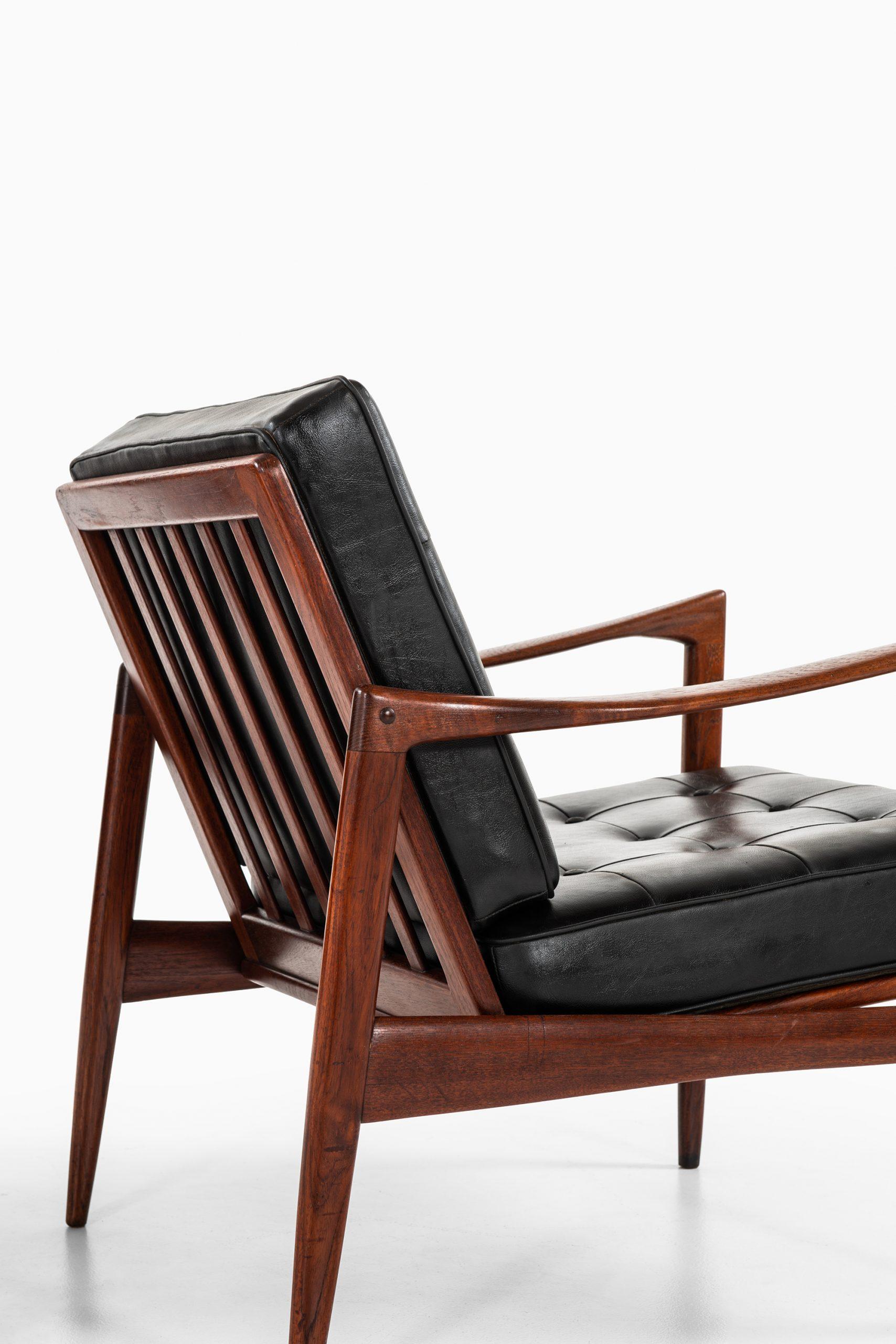 Mid-20th Century Ib Kofod-Larsen Easy Chairs Model Kandidaten Produced by OPE in Sweden