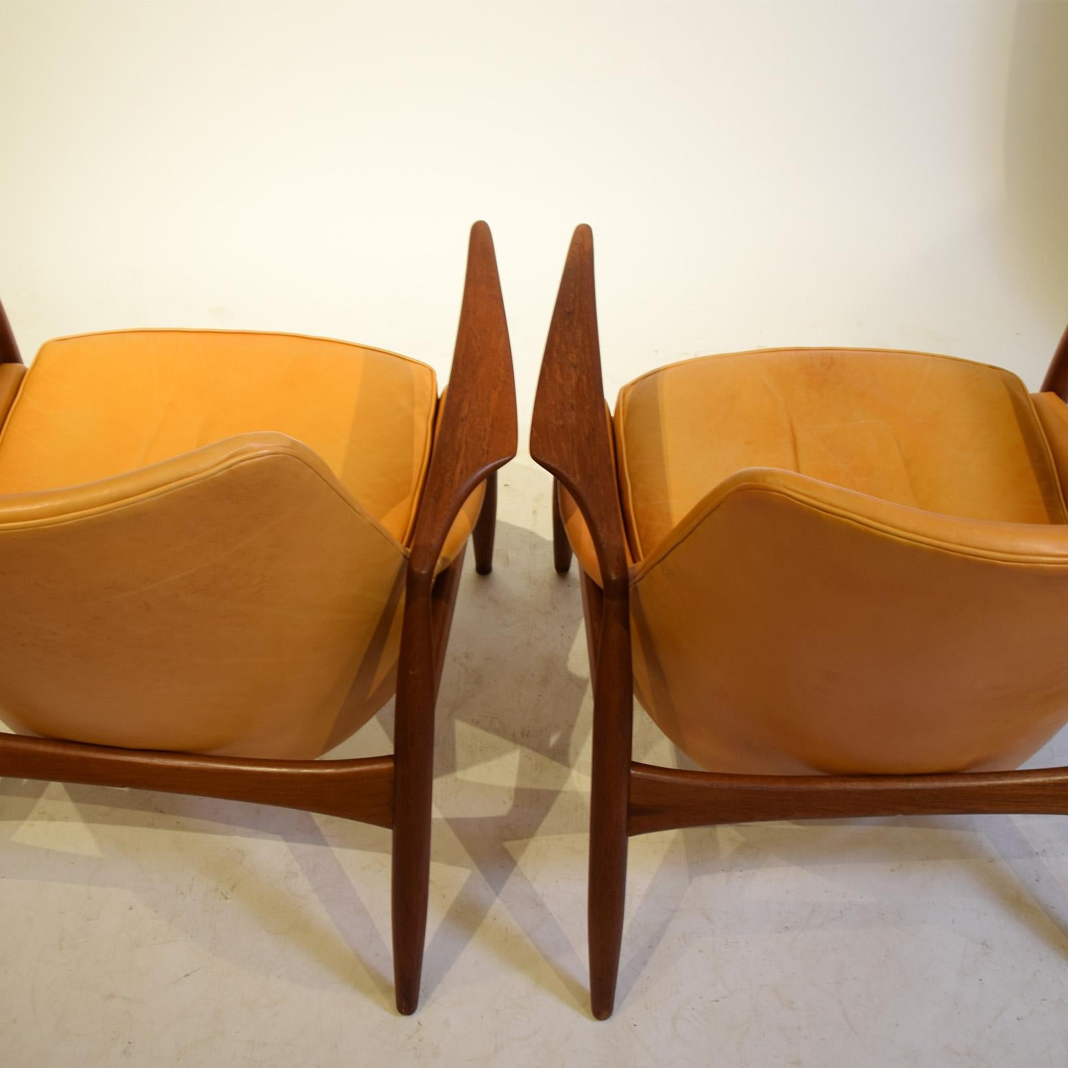 Easy Chairs von Ib Kofod-Larsen, Modell „Siegel“, hergestellt von OPE in Schweden im Angebot 2