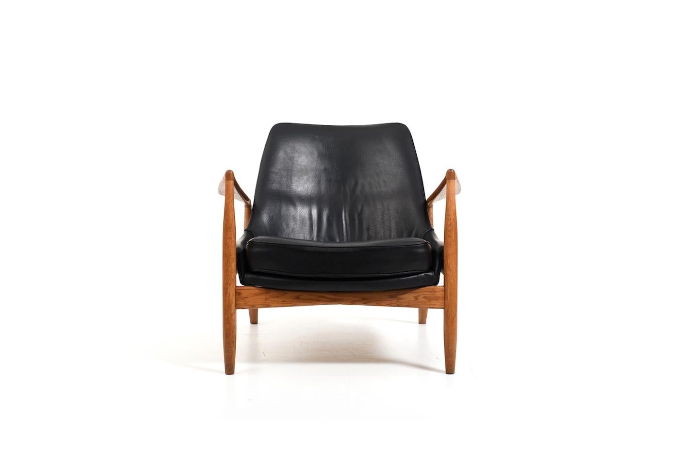 Ib Kofod-Larsen Easychair Sälen / Seal Chair 1960s pour OPE  Bon état - En vente à Handewitt, DE