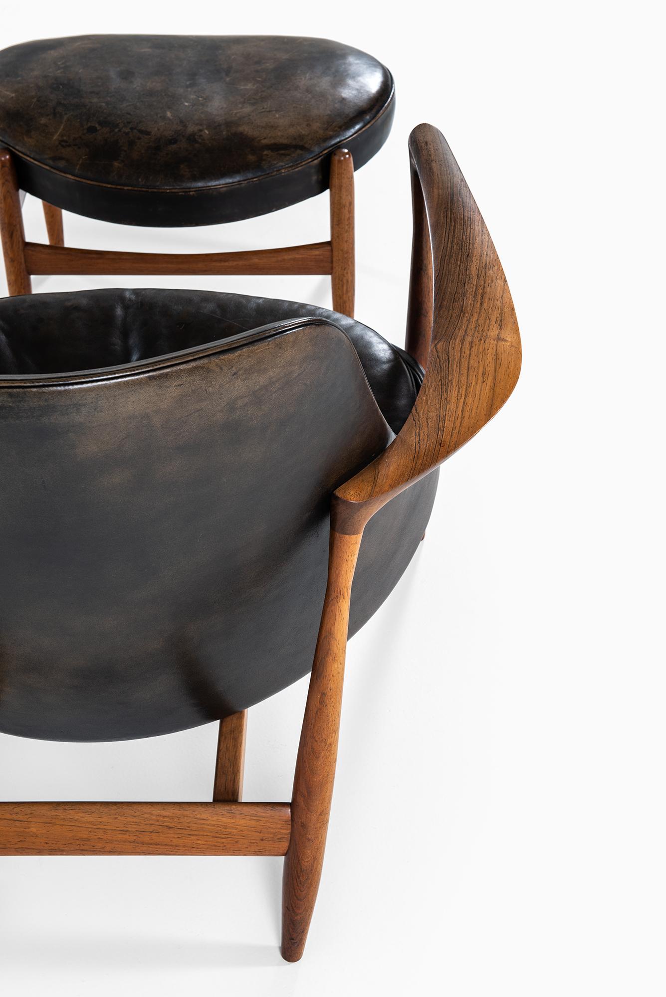 Mid-20th Century Ib Kofod-Larsen Elizabeth Easy Chair with Stool by Christensen & Larsen