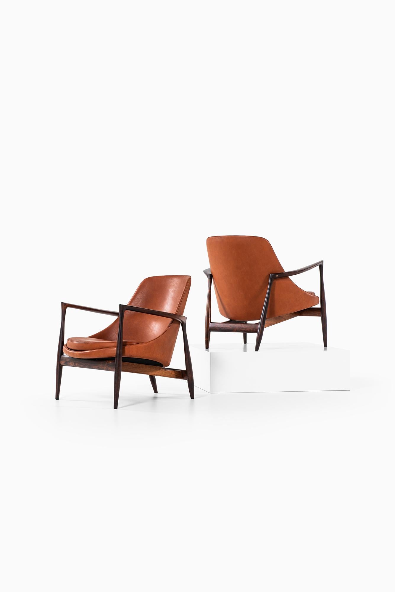 Mid-20th Century Ib Kofod-Larsen Elizabeth Easy Chairs by Christensen & Larsen in Denmark
