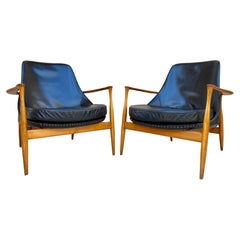 Ib Kofod Larsen Elizabeth Lounge Chair, Set of Two