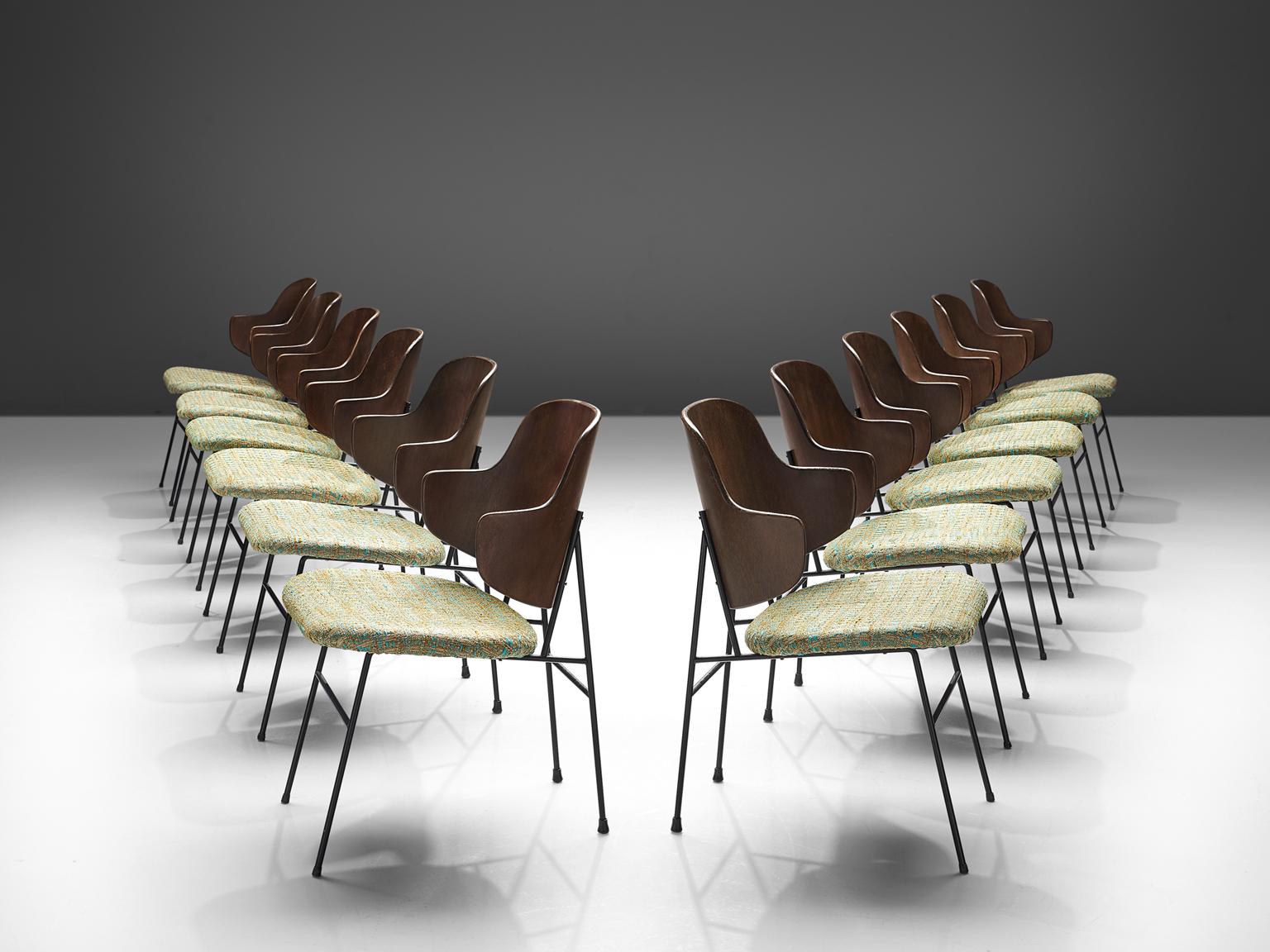 Steel Ib Kofod-Larsen Extremely Large Set of Penguin Chairs