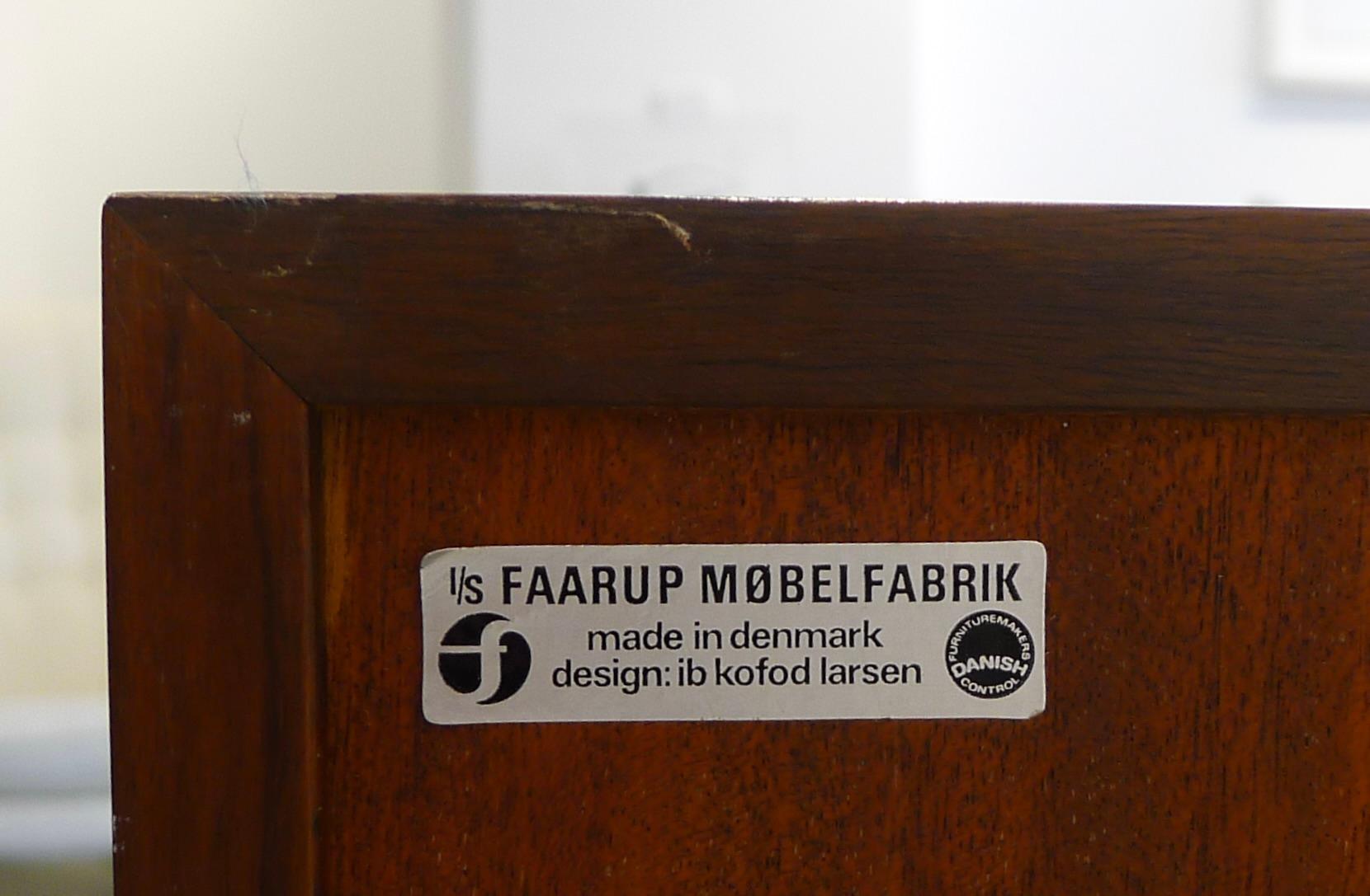 Ib Kofod-Larsen FA-66 Rosewood Sideboard for Faarup Møbelfabrik, Denmark, 1960s 4